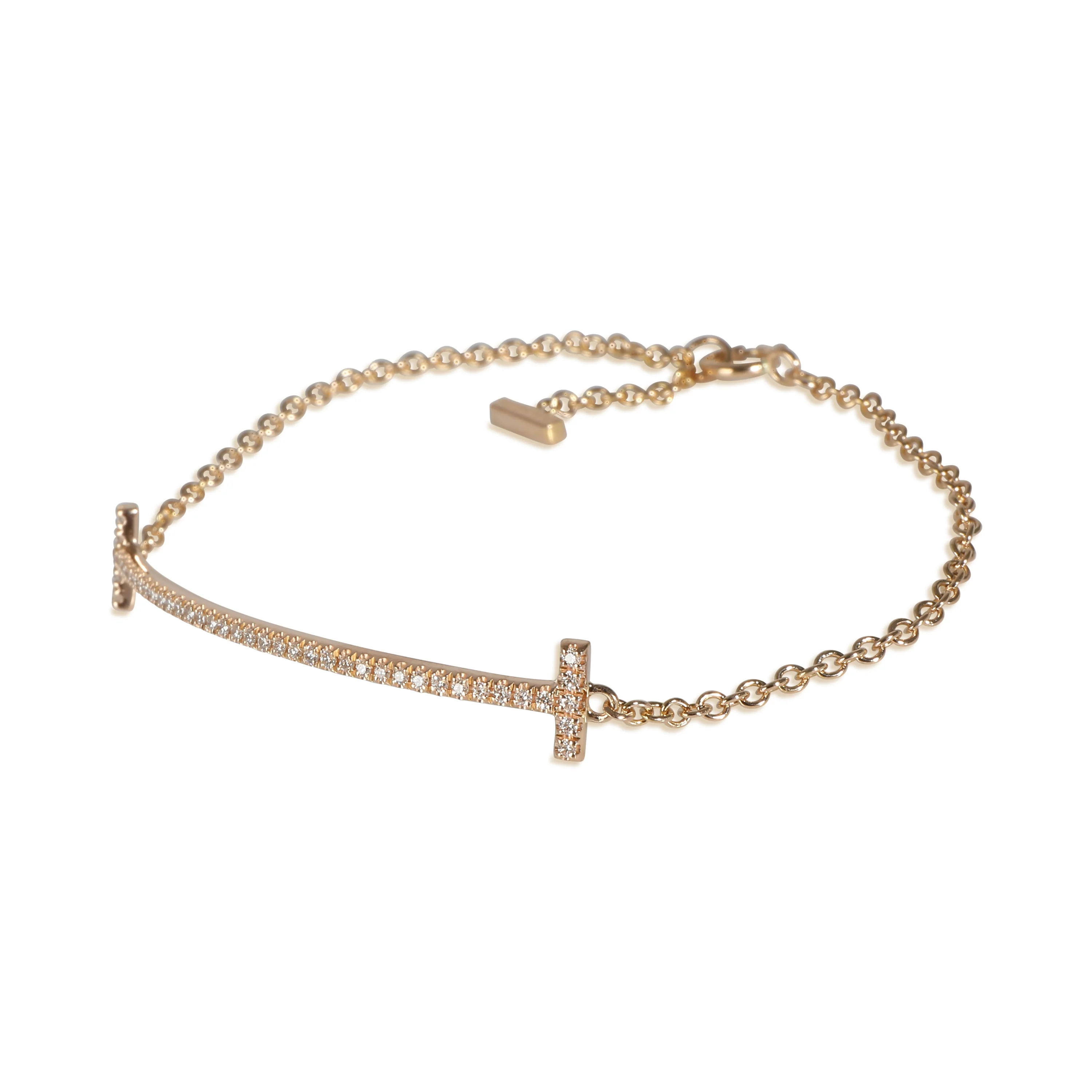 Tiffany T Bracelet in 18k Yellow Gold 0.11 CTW - Image 2