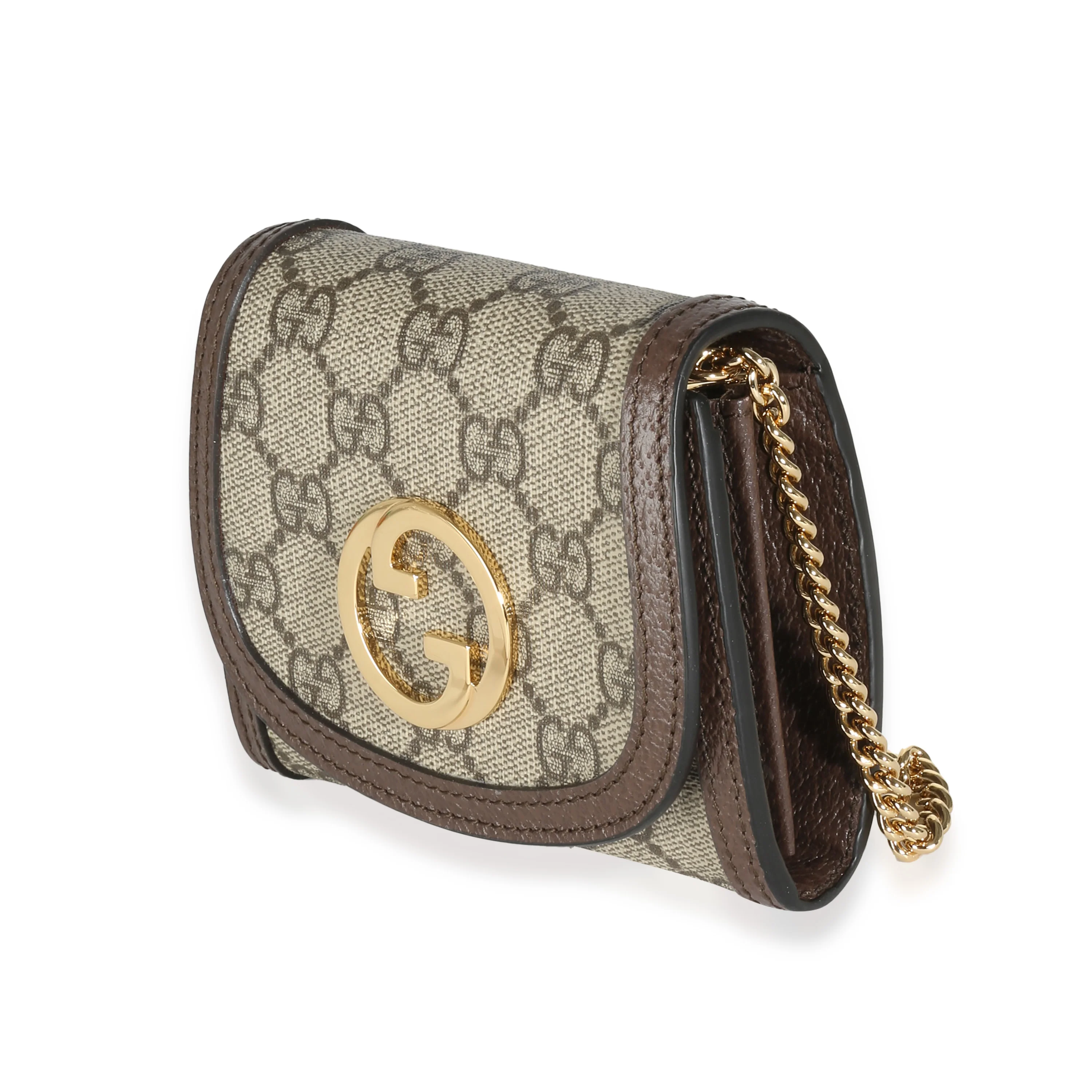 Beige GG Canvas Blondie Medium Chain Wallet - Image 2