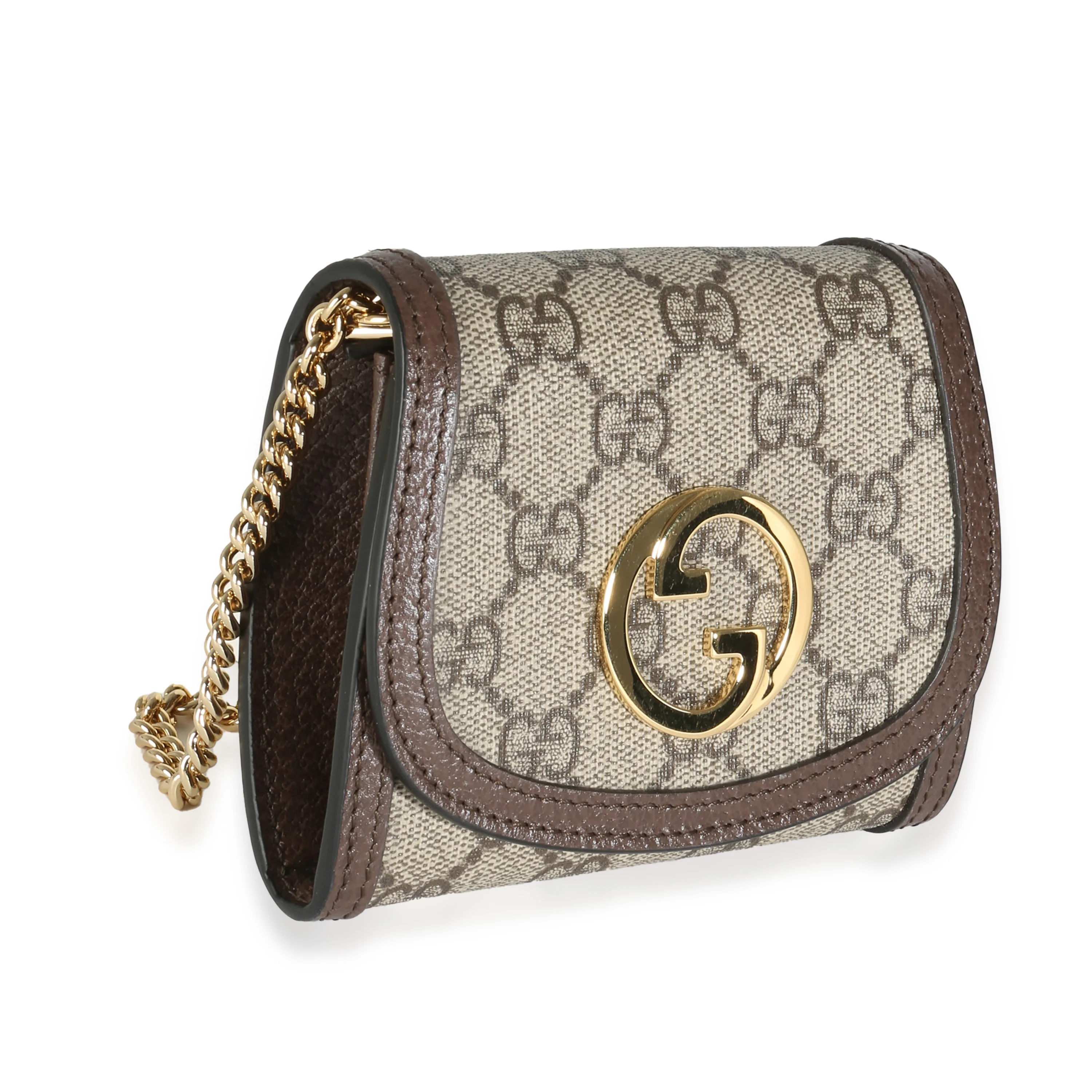 Beige GG Canvas Blondie Medium Chain Wallet - Image 3