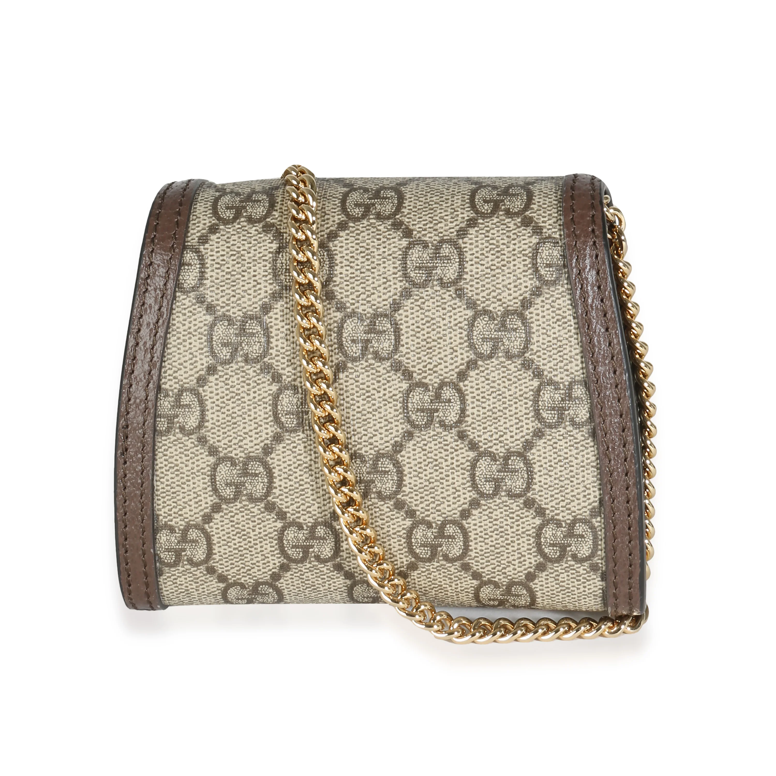 Beige GG Canvas Blondie Medium Chain Wallet - Image 4