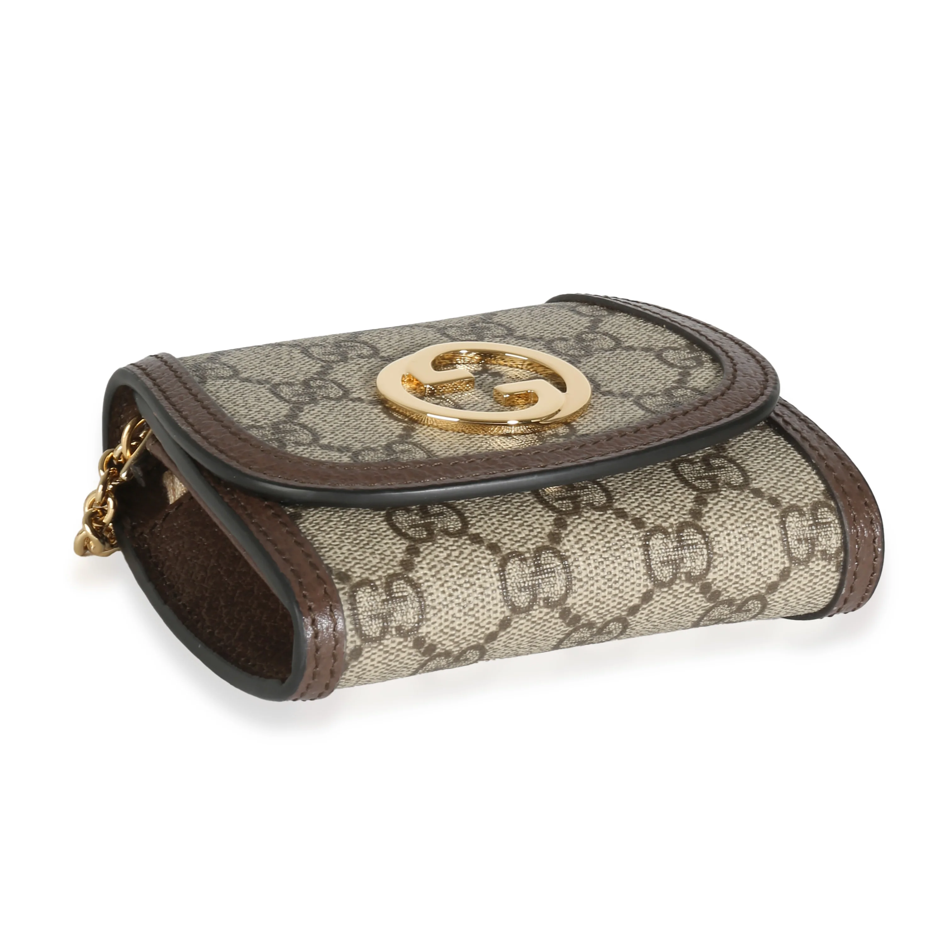 Beige GG Canvas Blondie Medium Chain Wallet - Image 6