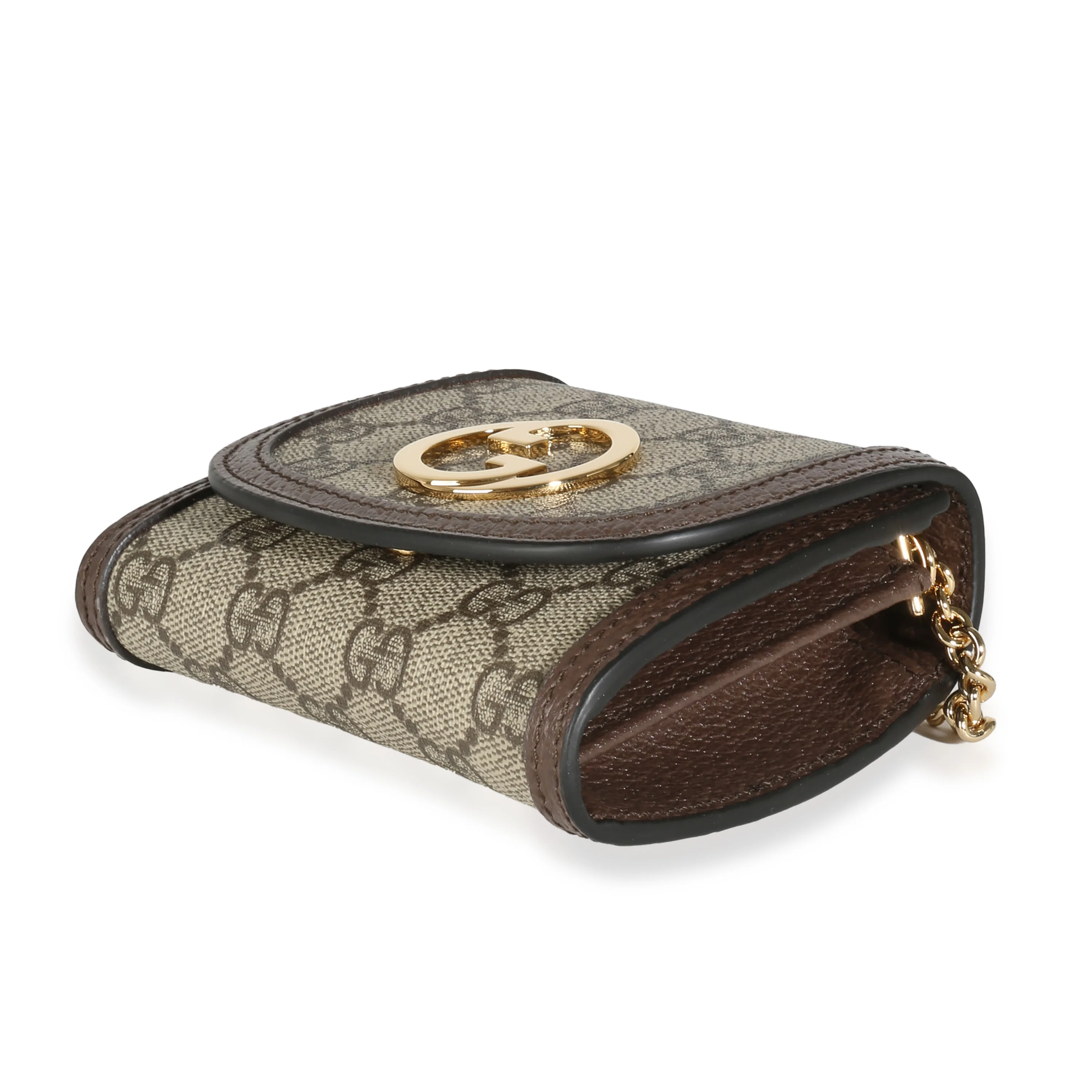Beige GG Canvas Blondie Medium Chain Wallet - Image 7