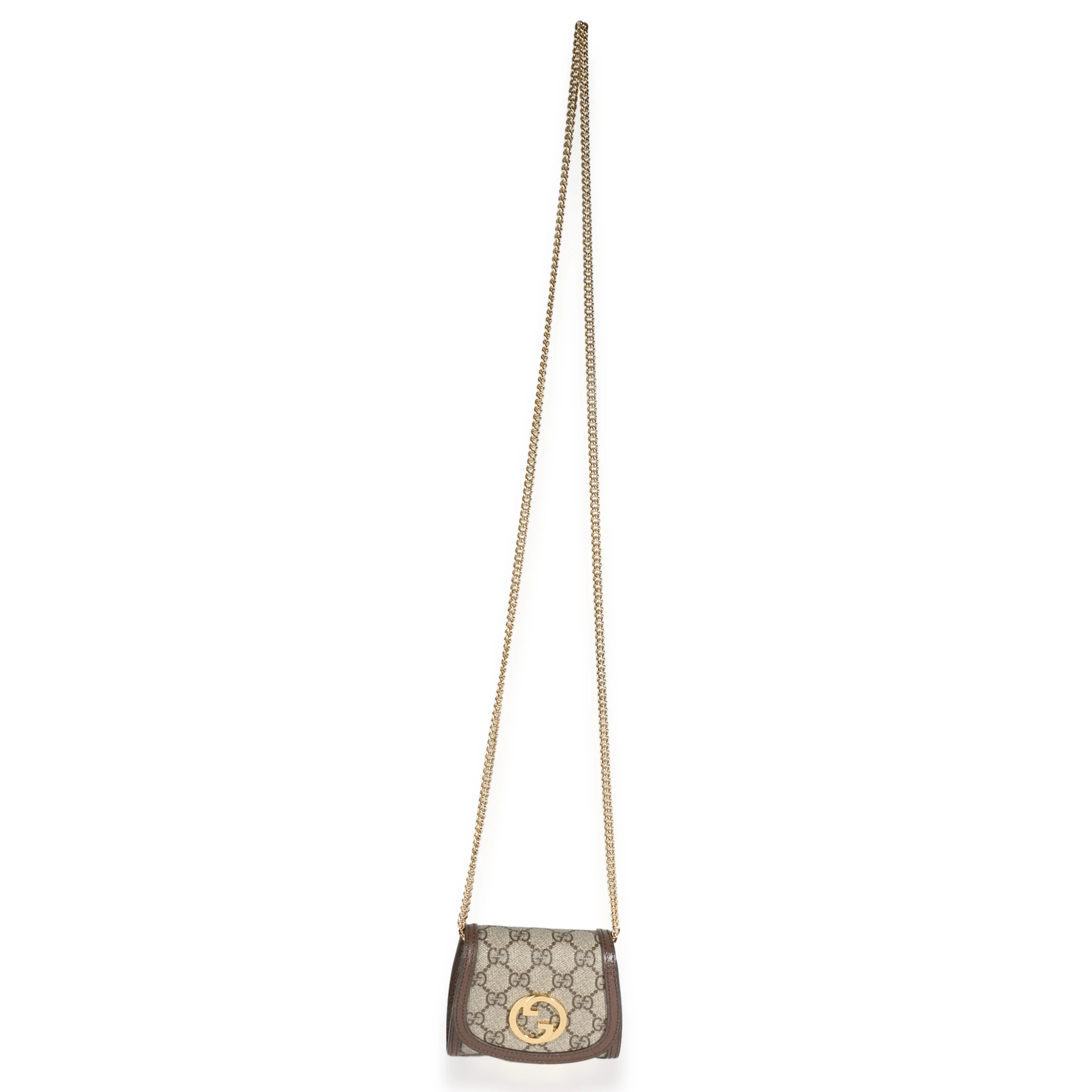Beige GG Canvas Blondie Medium Chain Wallet - Image 8