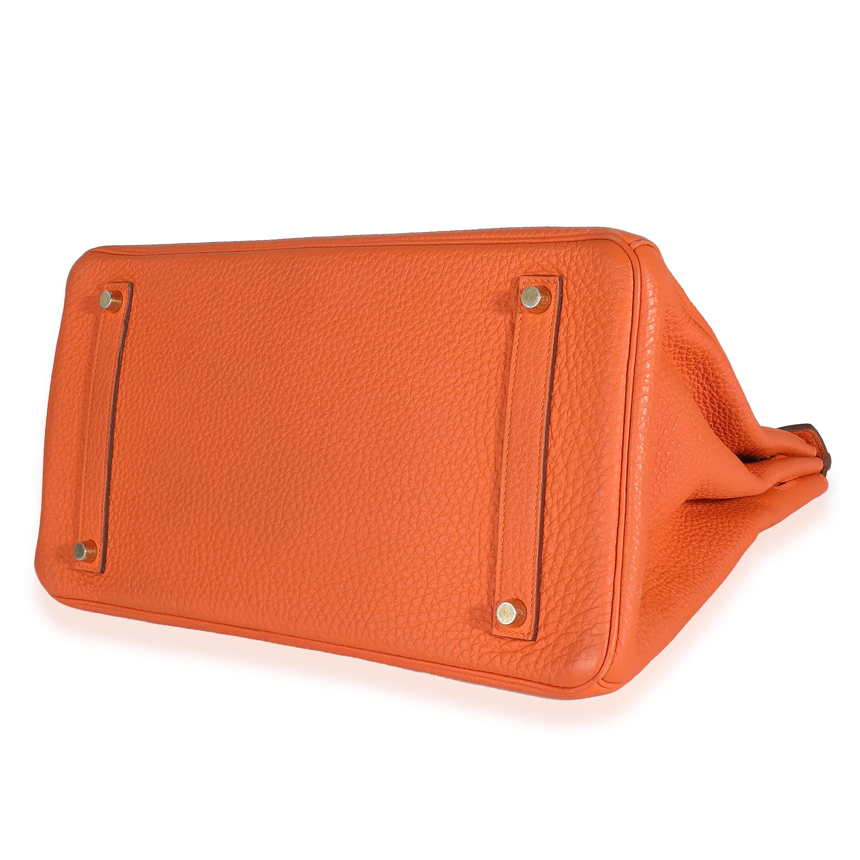 Orange Togo Birkin 35 GHW - Image 7