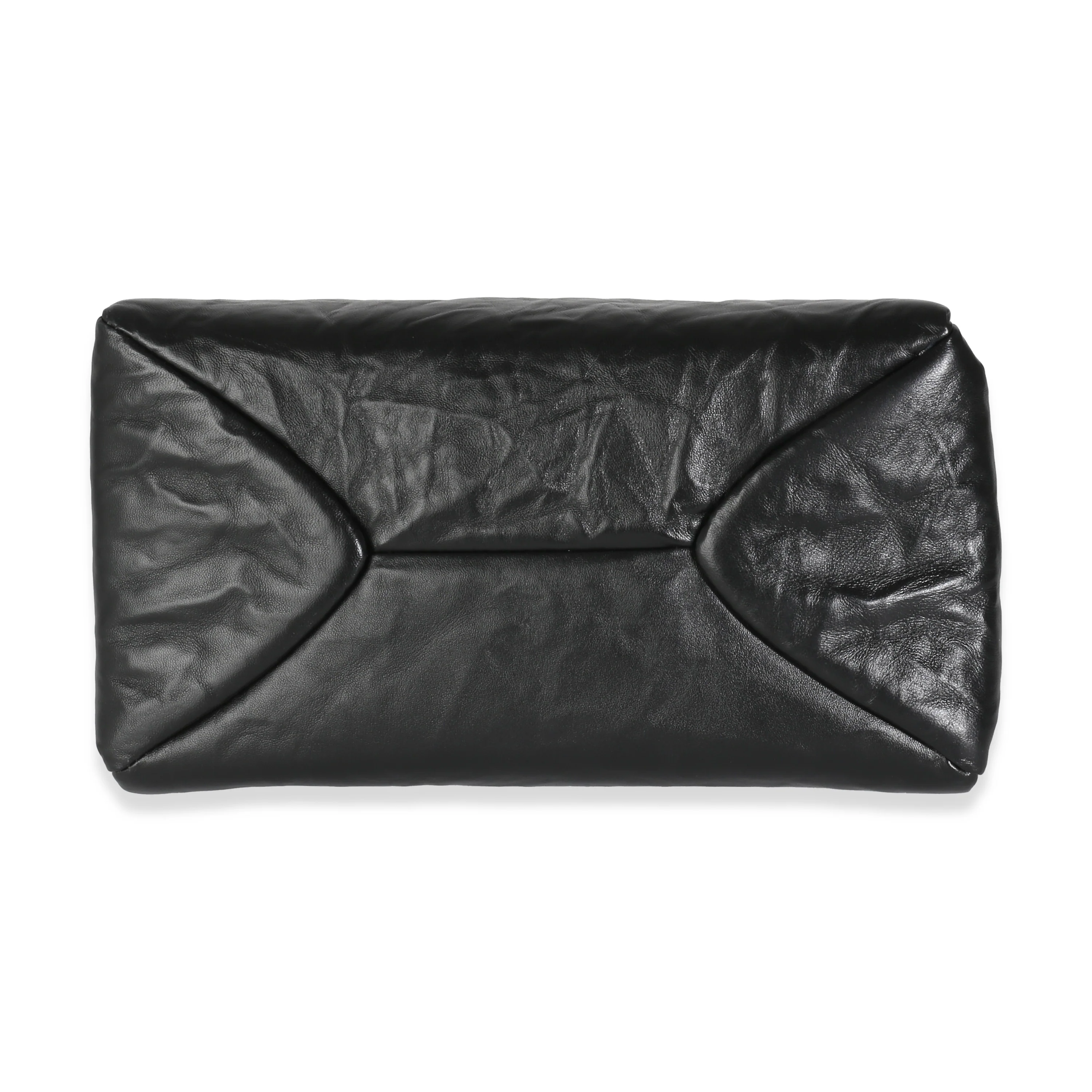 Black Antique Leather Small East West Shoulder Bag - Image 5