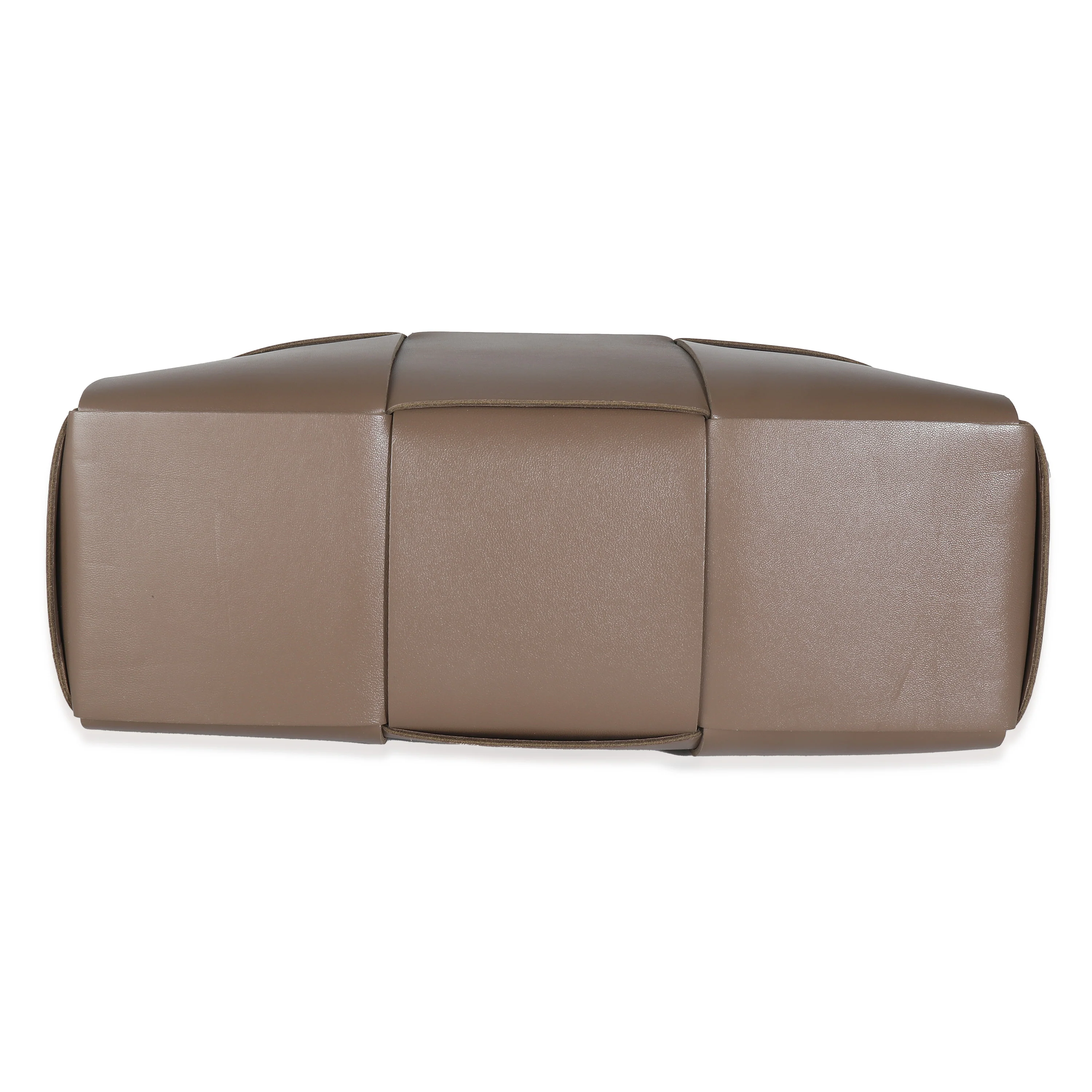 Taupe Nappa Intrecciato Arco Tote - Image 5