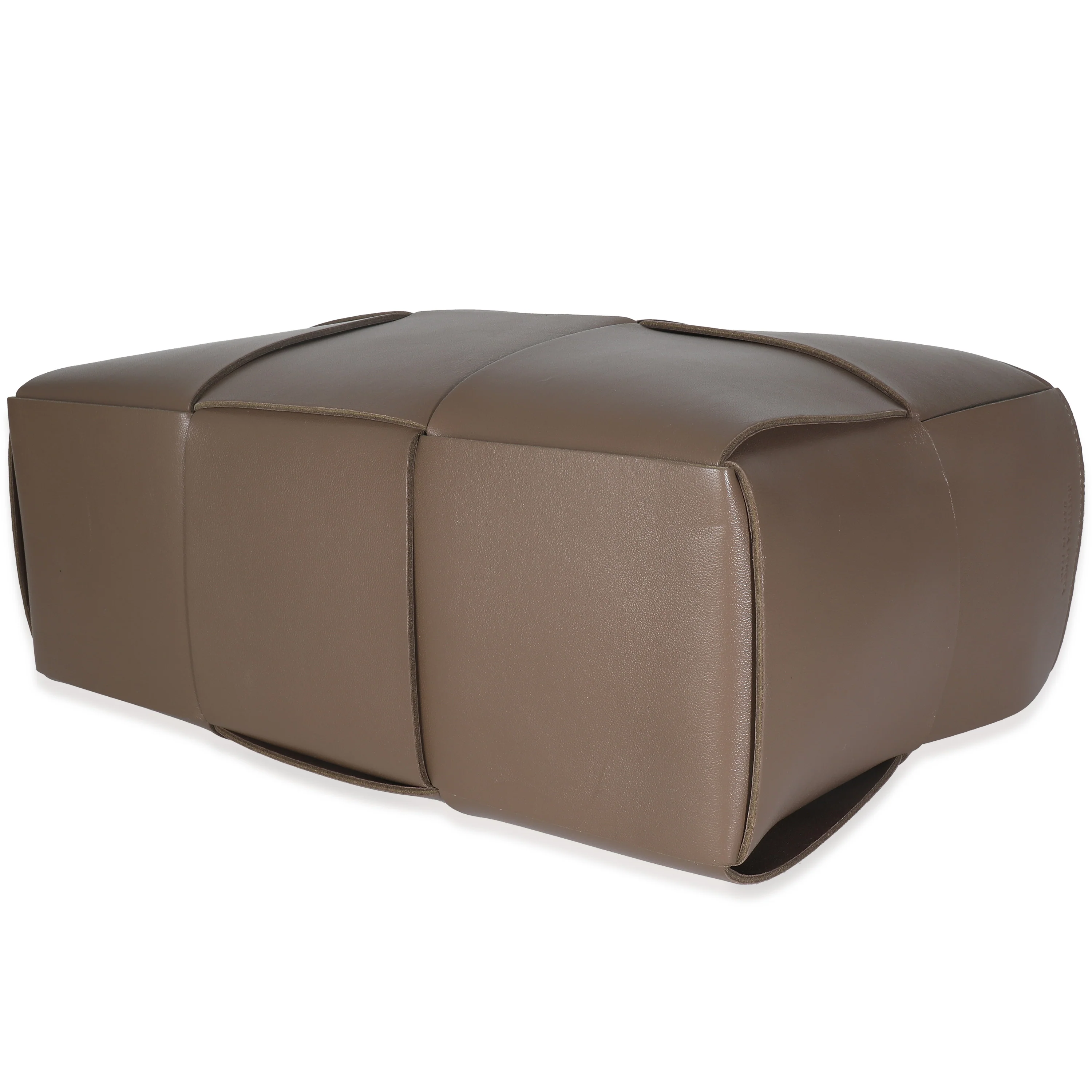 Taupe Nappa Intrecciato Arco Tote - Image 7