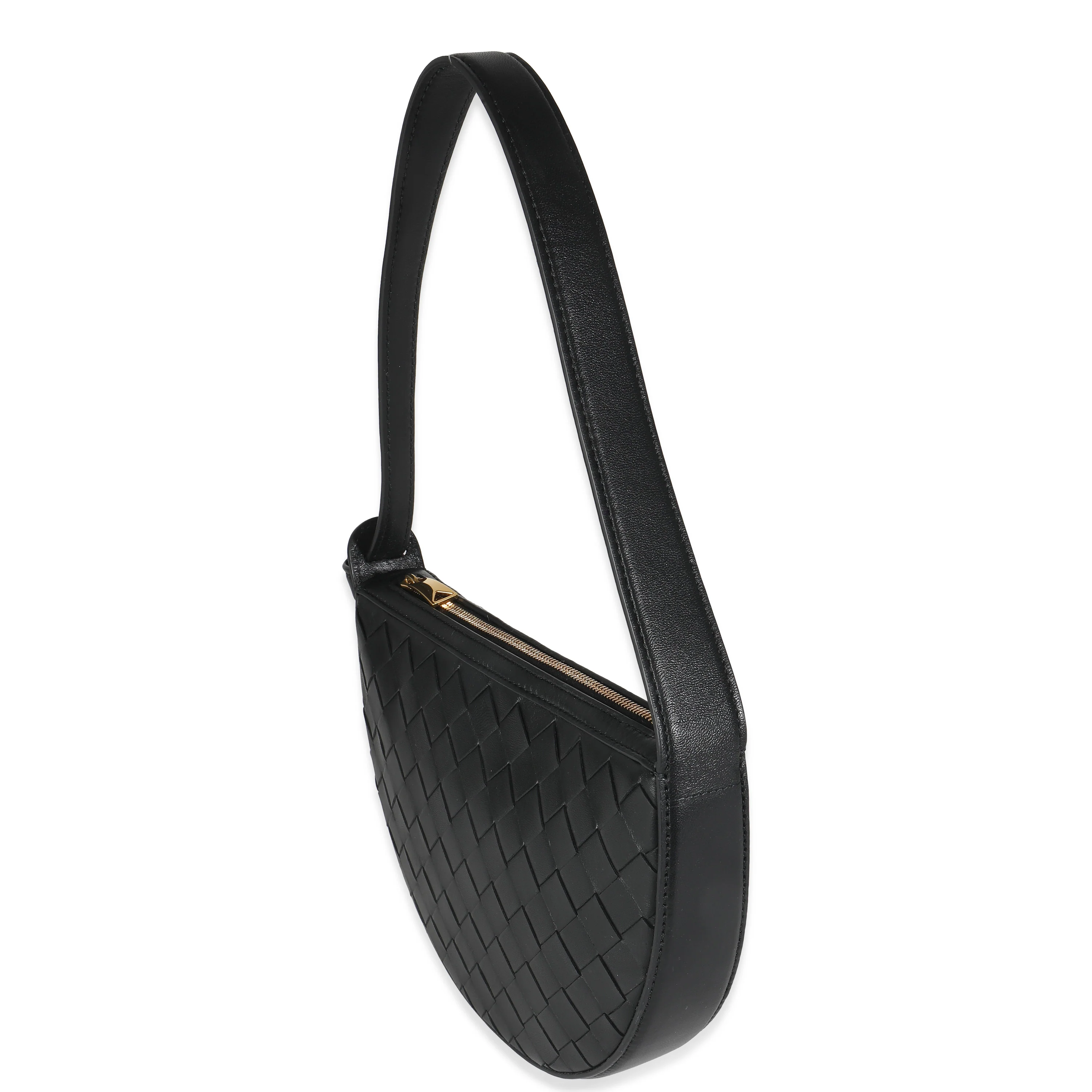 Black Intrecciato Nappa Mini Sunrise Bag - Image 2