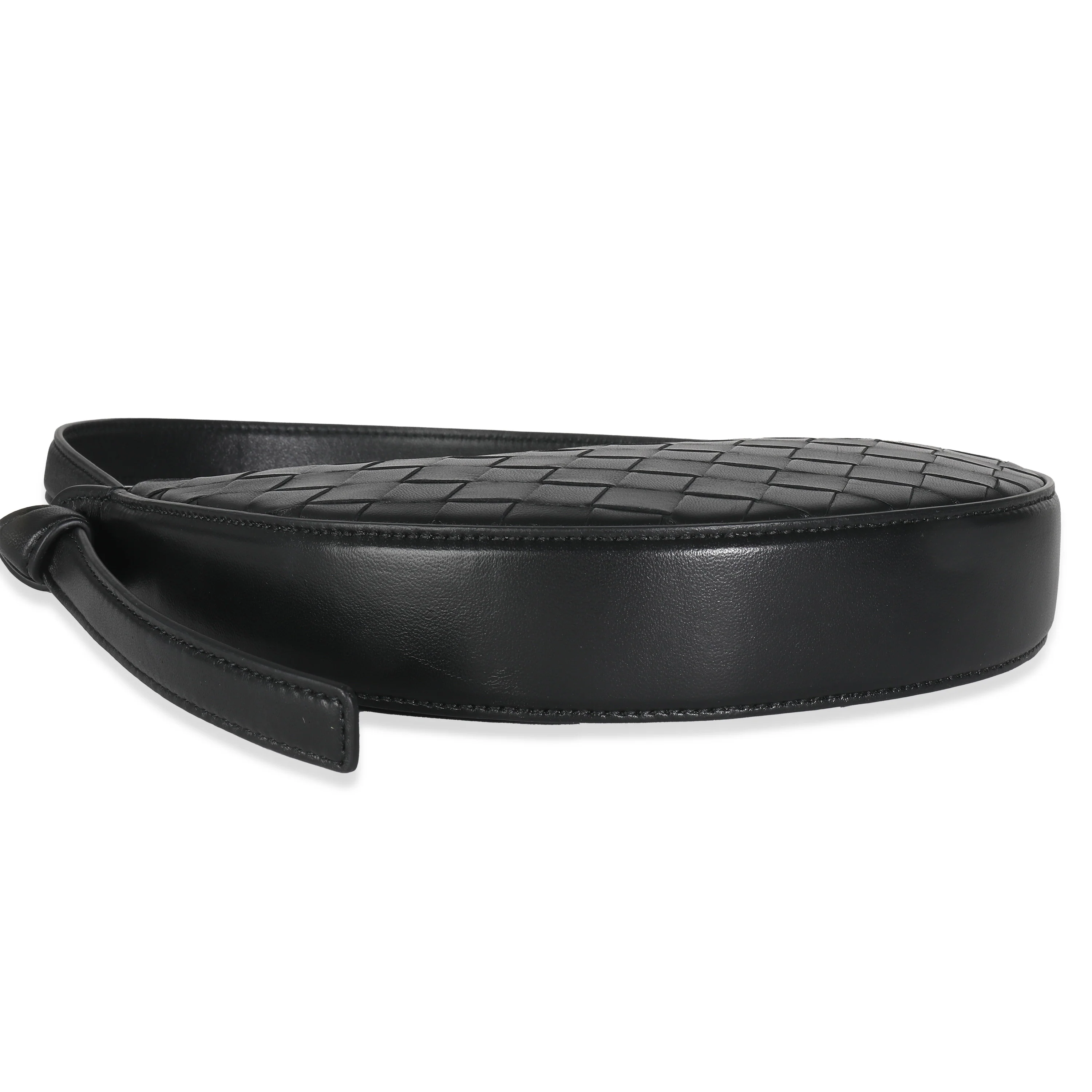Black Intrecciato Nappa Mini Sunrise Bag - Image 6