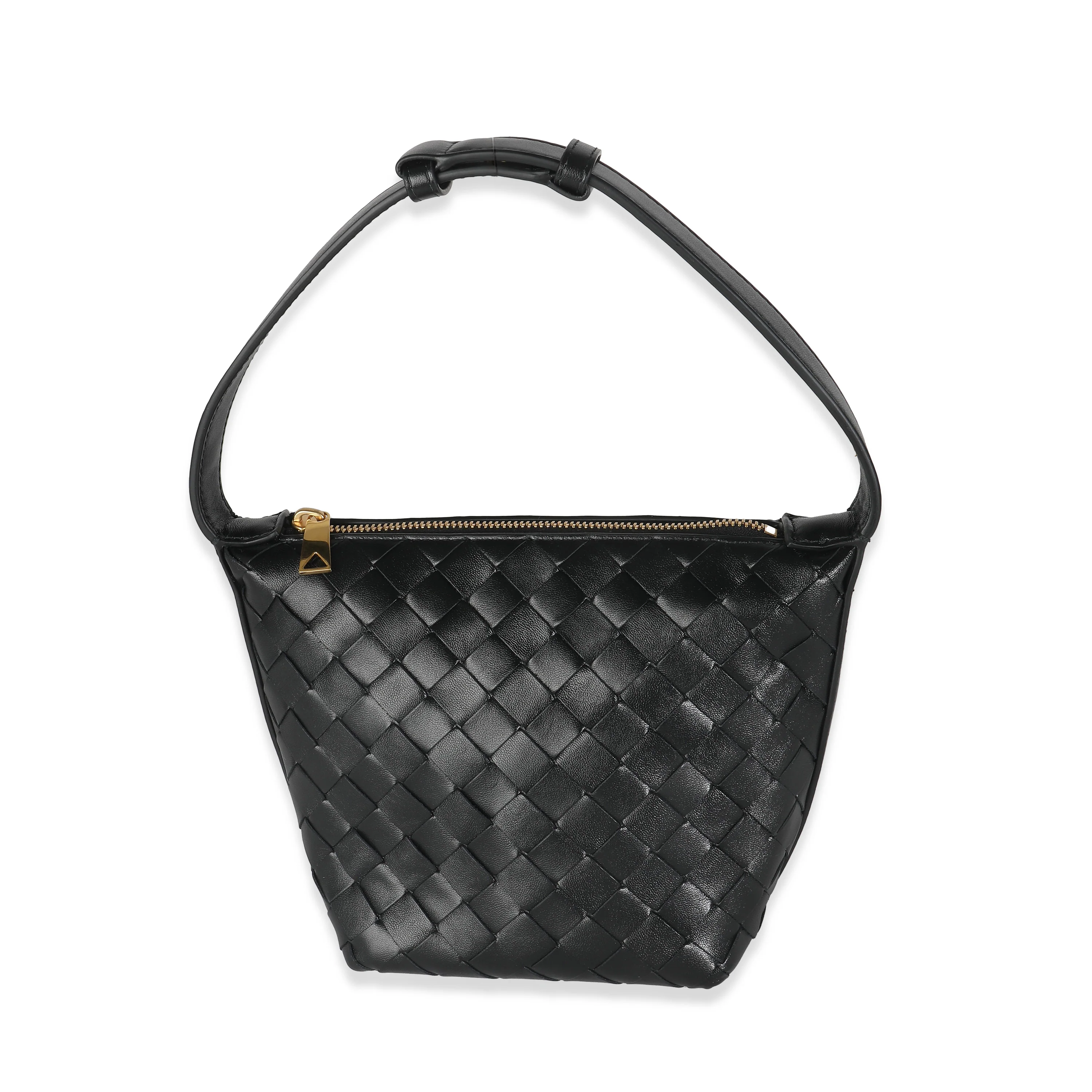 Black Nappa Intrecciato Candy Wallace
