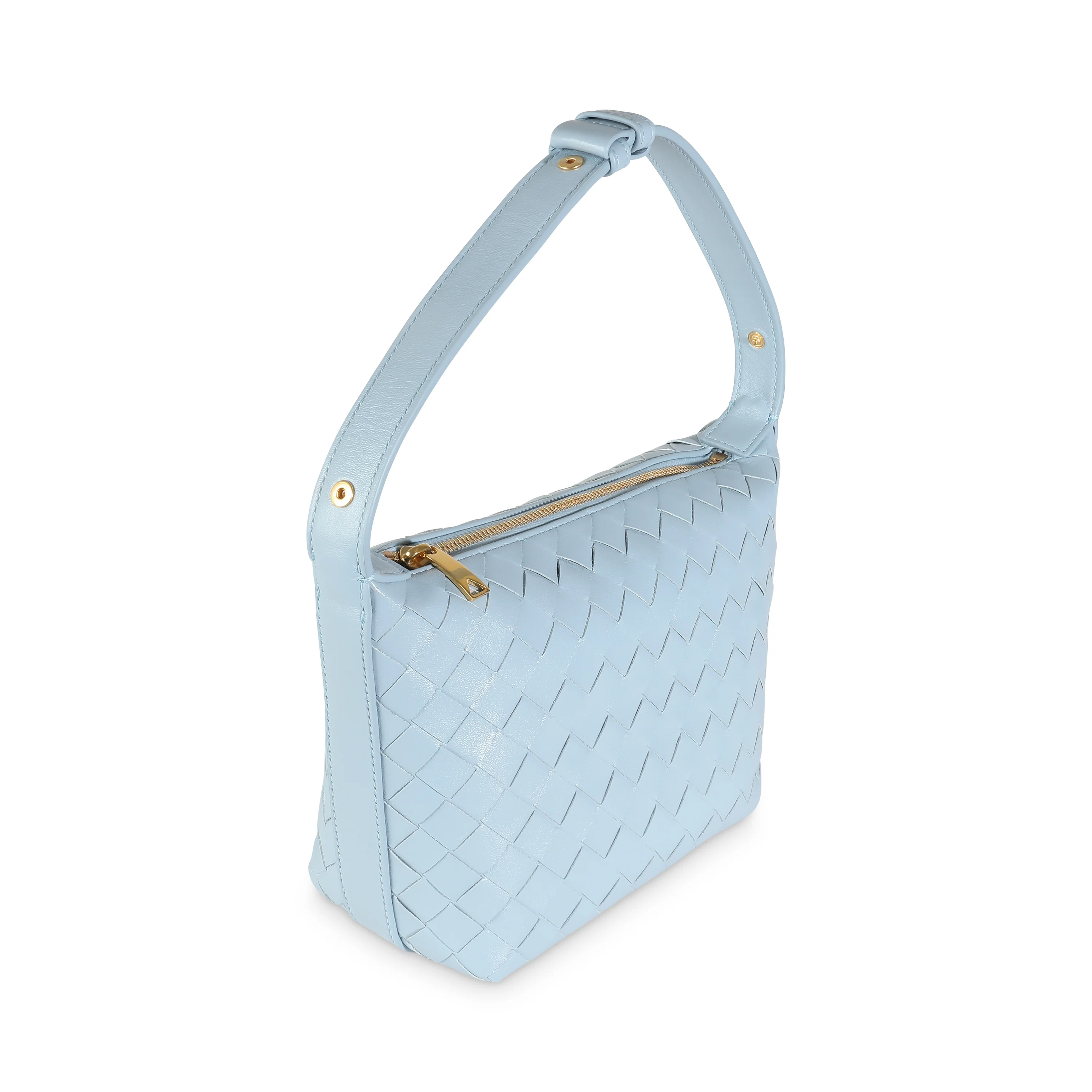 Ice Gold Nappa Intrecciato Mini Wallace - Image 3