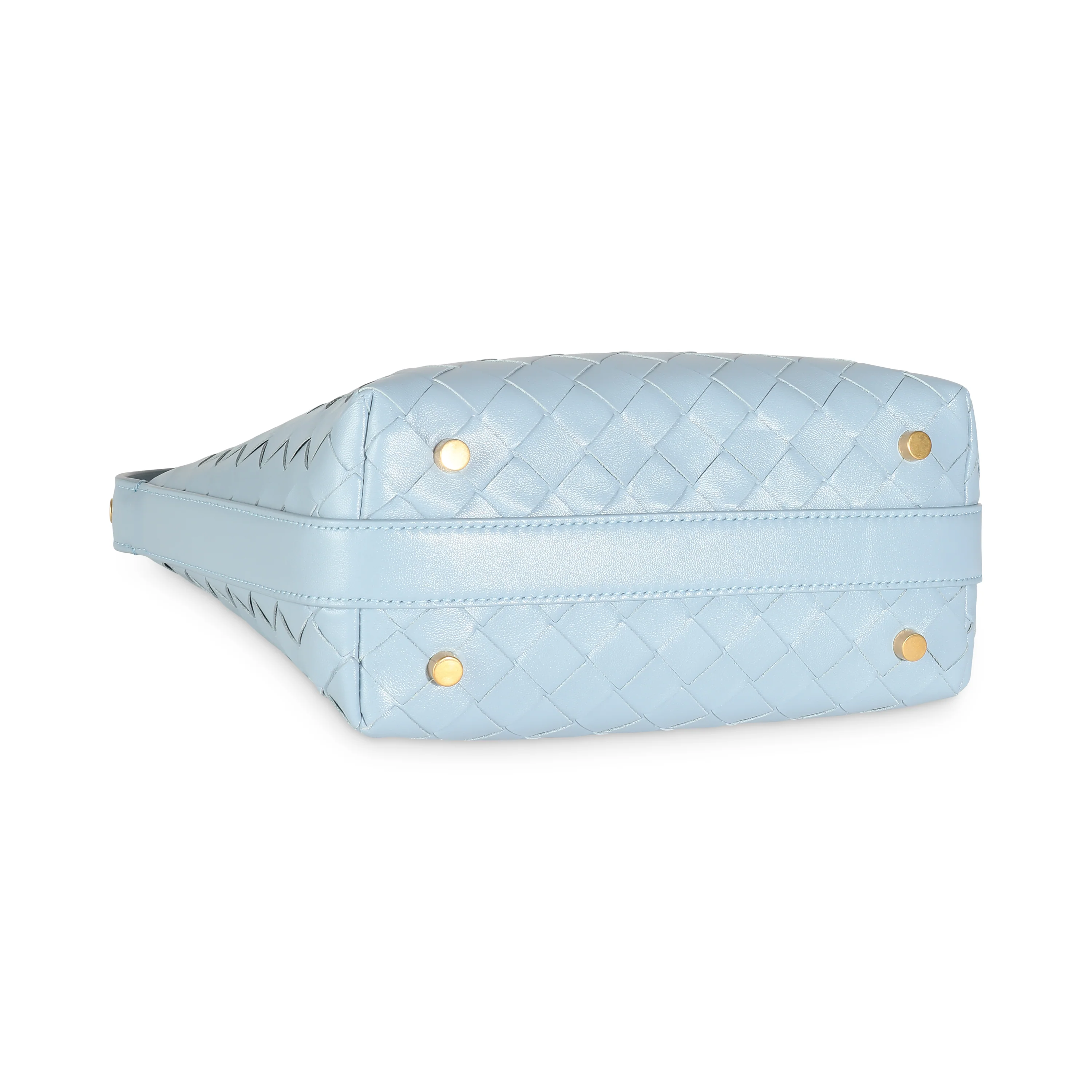Ice Gold Nappa Intrecciato Mini Wallace - Image 6