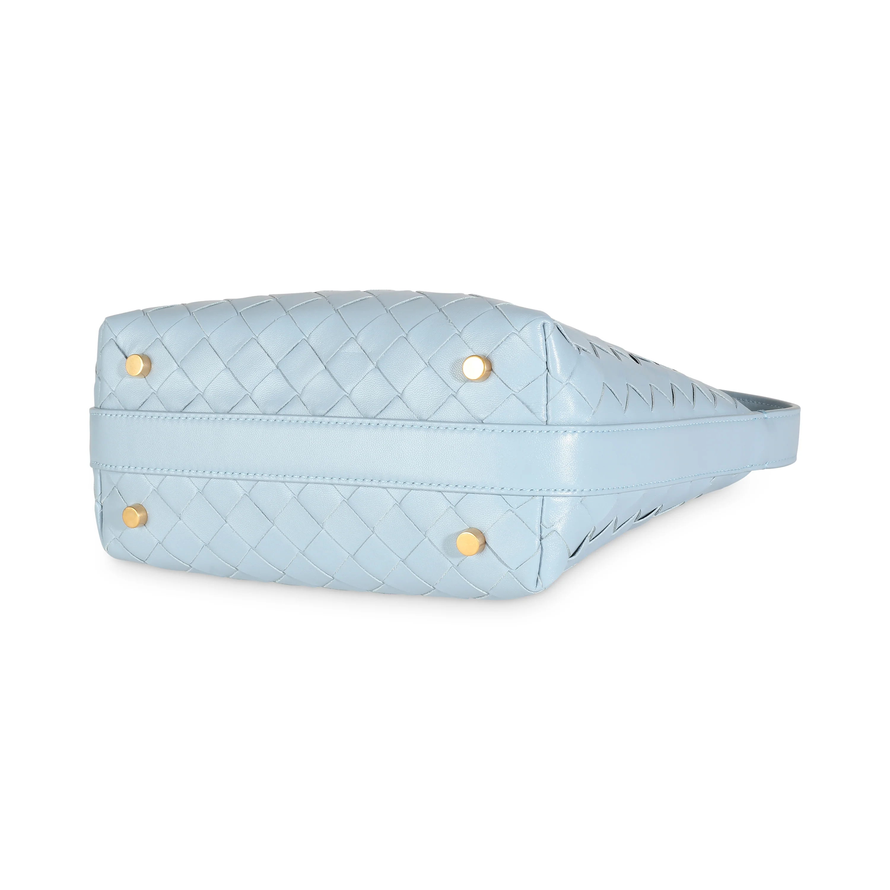 Ice Gold Nappa Intrecciato Mini Wallace - Image 7