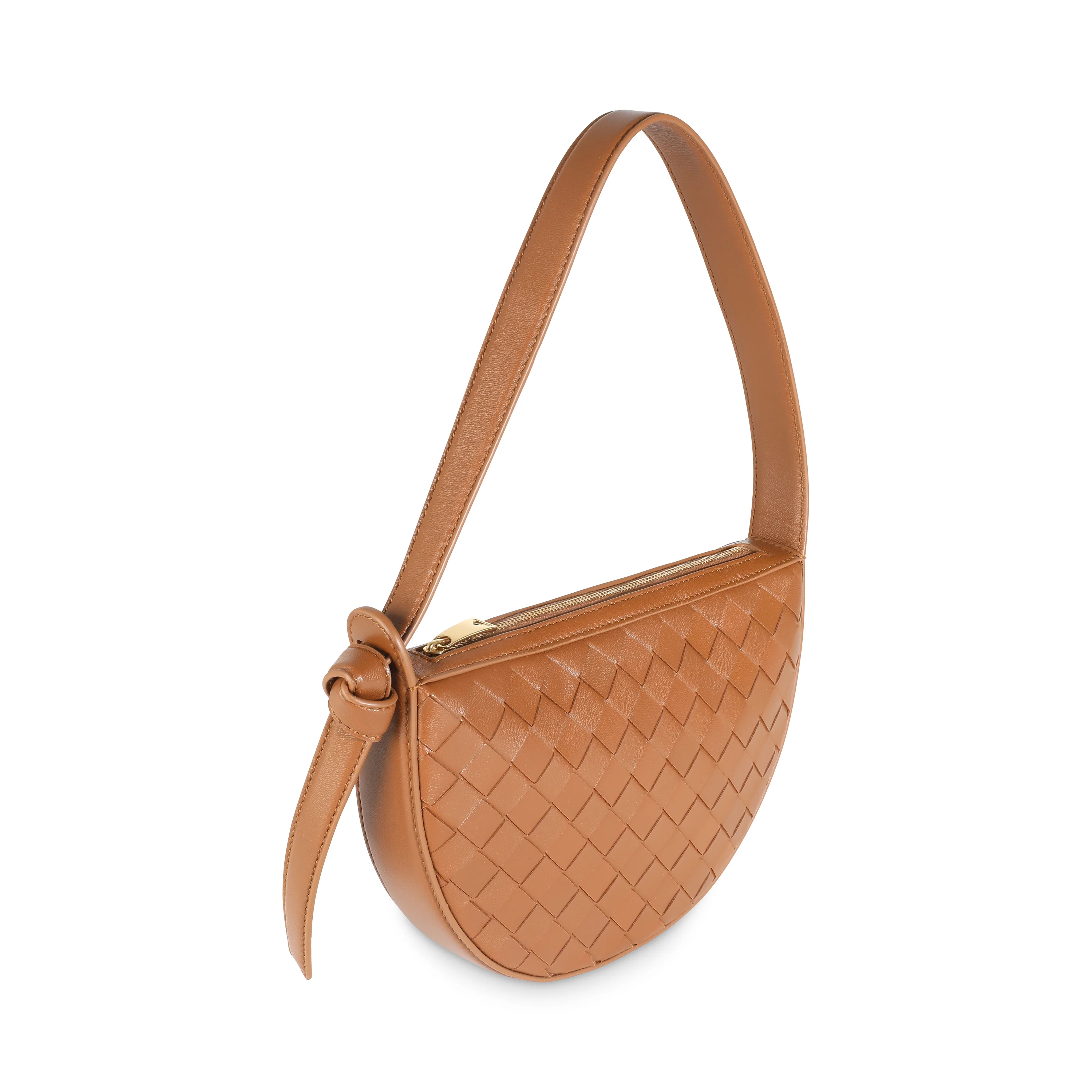 Cognac Intrecciato Nappa Mini Sunrise Bag - Image 3