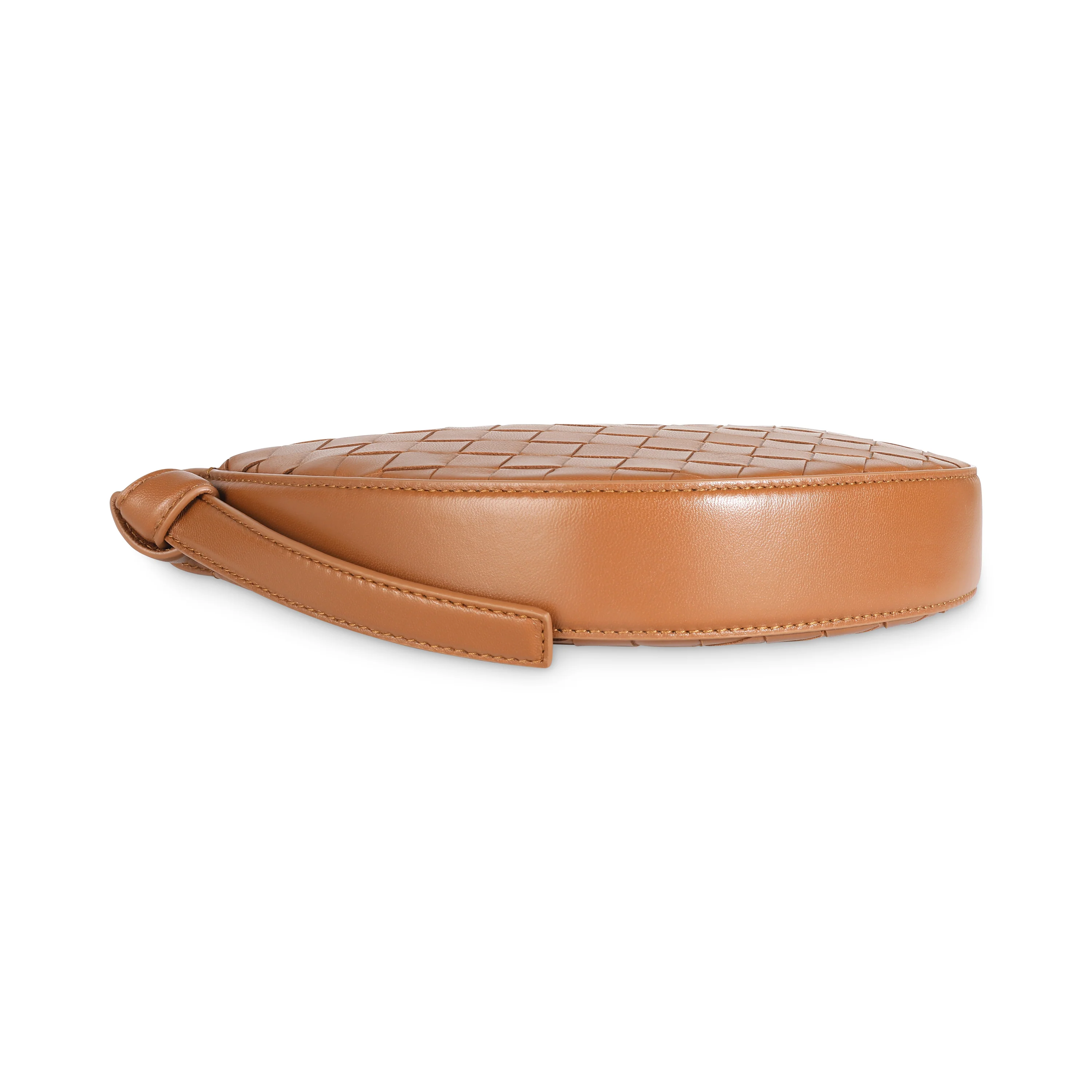 Cognac Intrecciato Nappa Mini Sunrise Bag - Image 6
