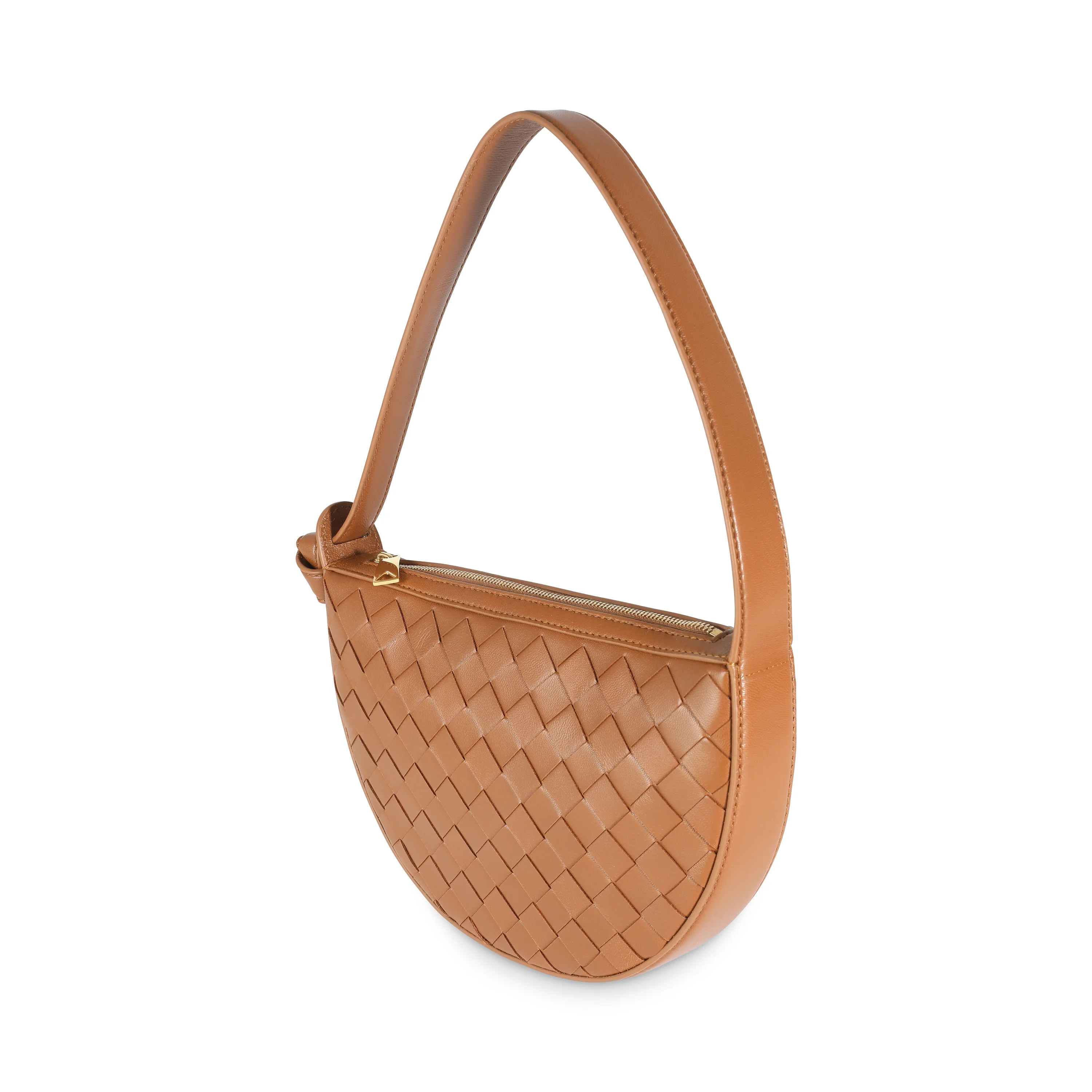 Cognac Intrecciato Nappa Mini Sunrise Bag - Image 2