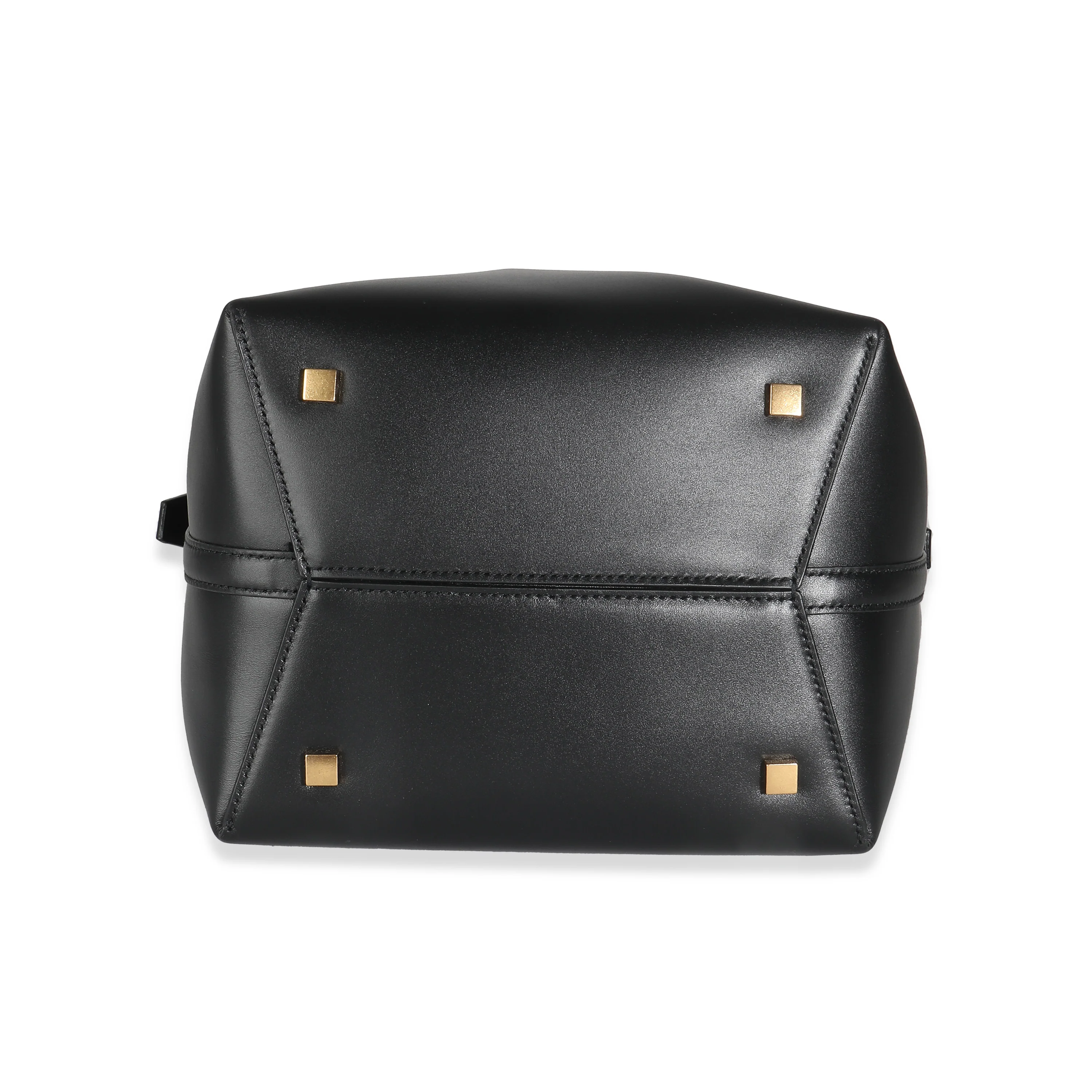 Black Smooth Leather Le 37 Bucket Bag - Image 7