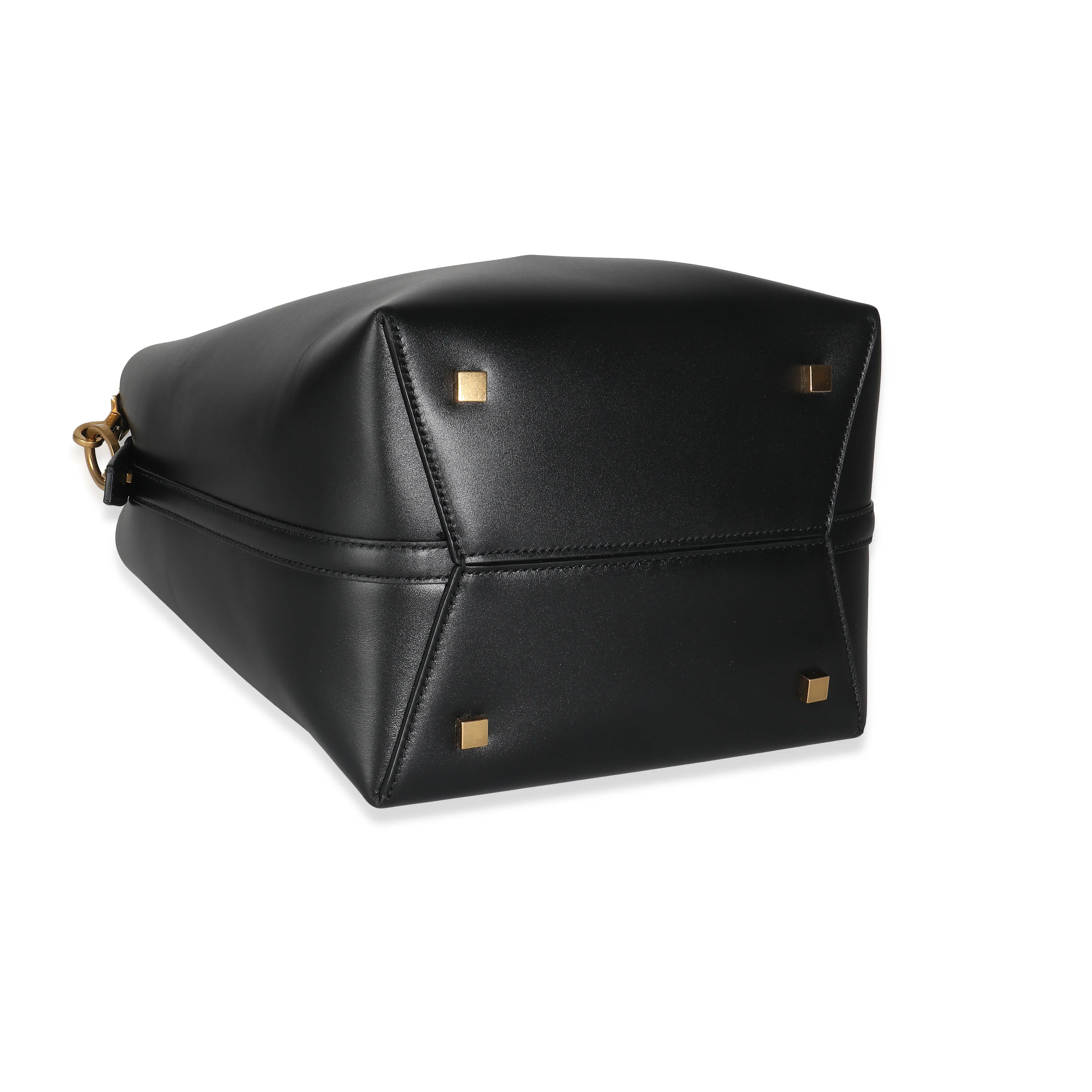 Black Smooth Leather Le 37 Bucket Bag - Image 8