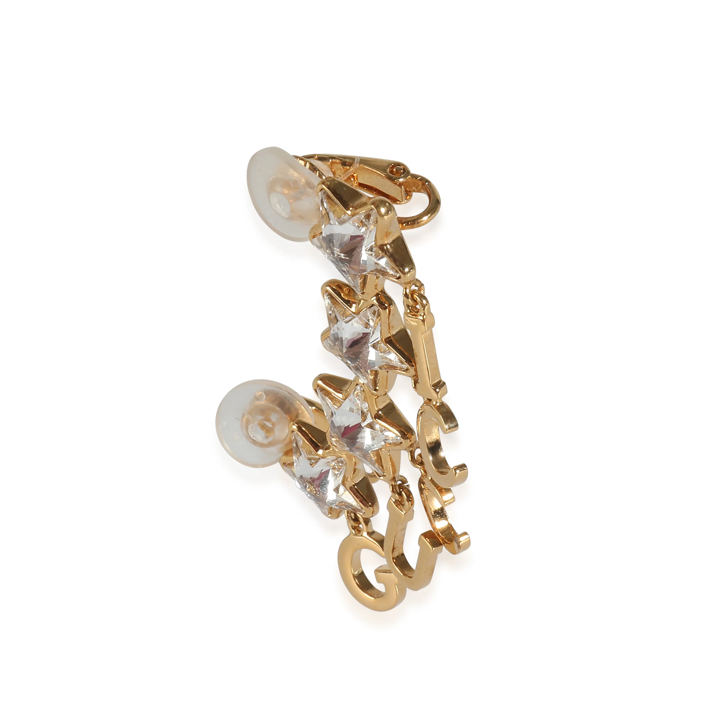 Logo Ear Cuff Yellow Gold Plated, Single Earring - Image 2