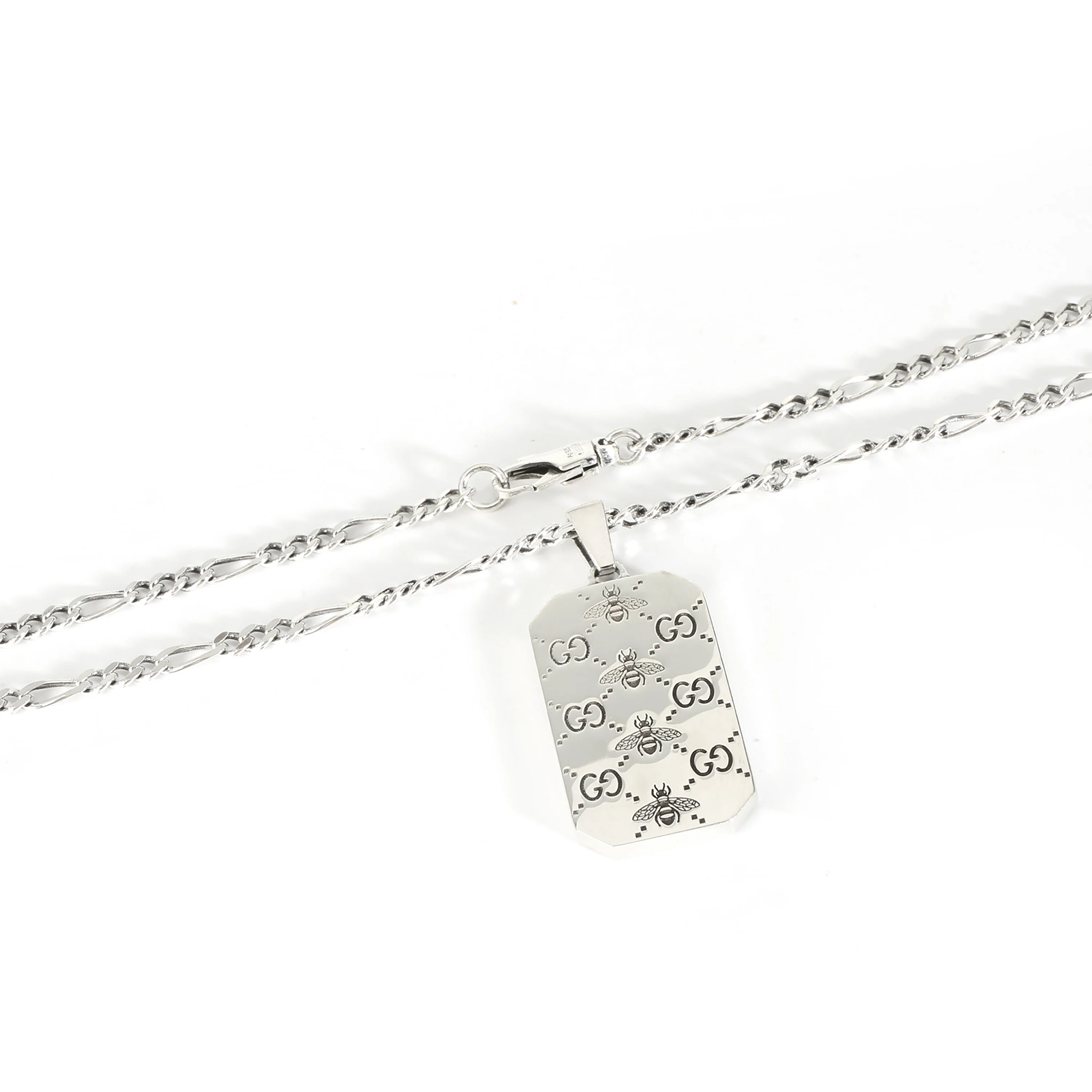 GG & Bee Pendant in Sterling Silver - Image 3