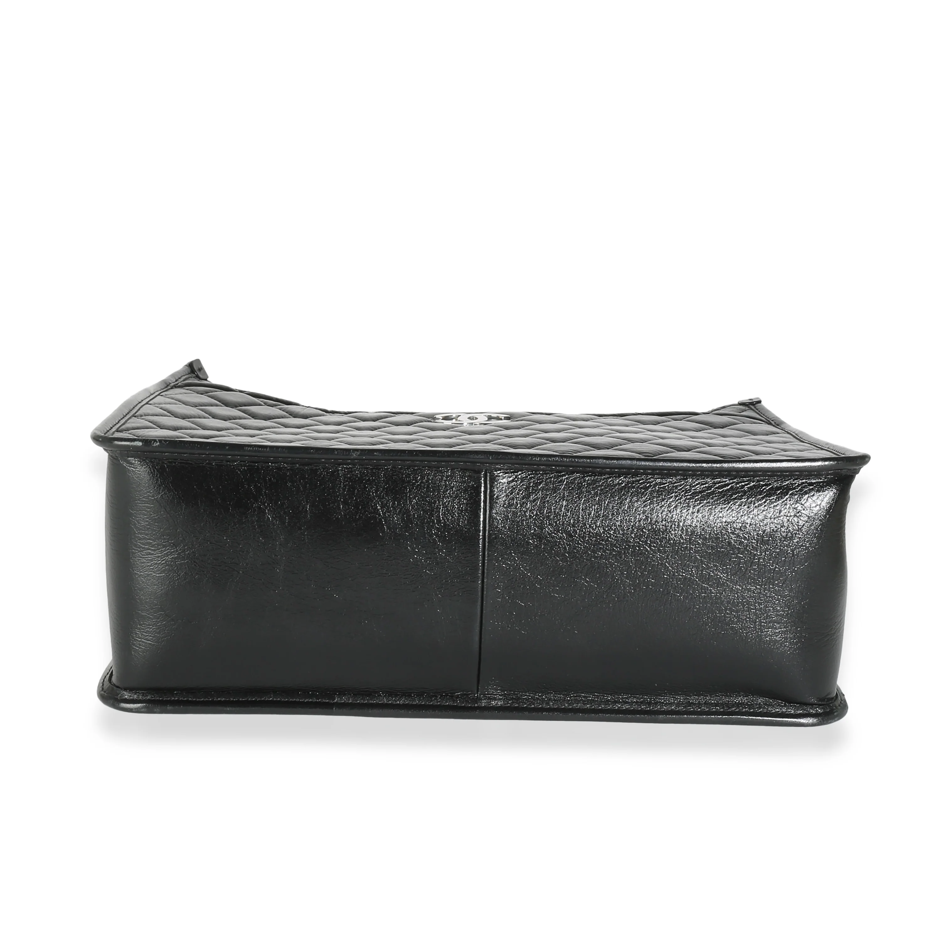 Black Quilted Aged Calfskin Urban Companion Shopper Tote - Image 5