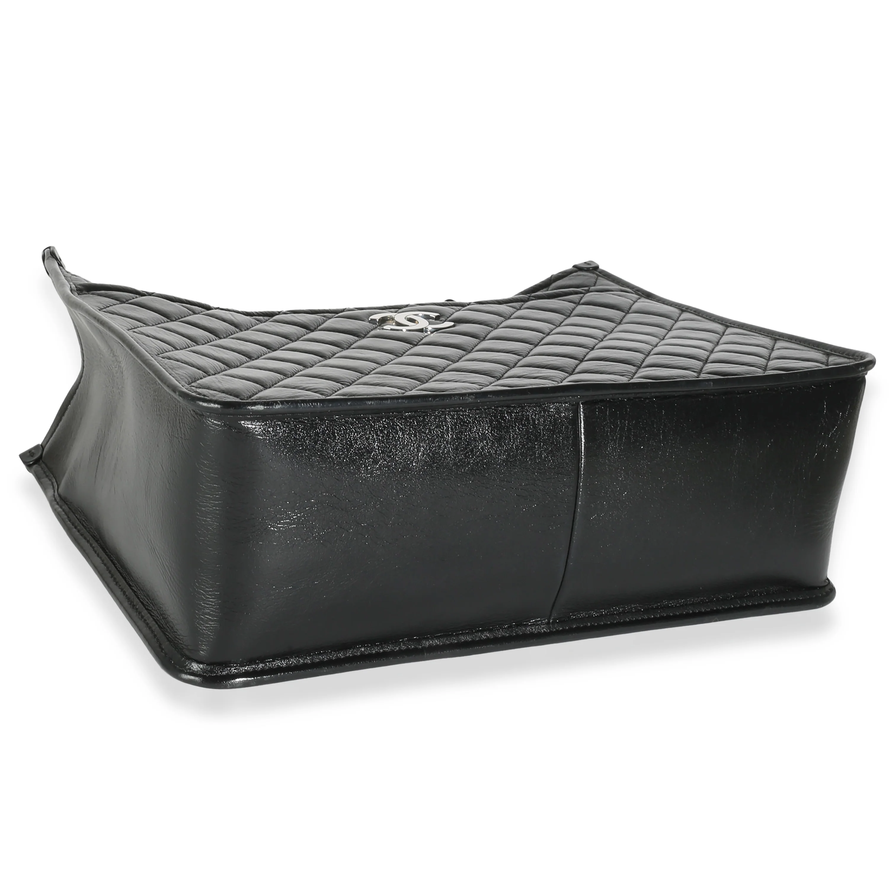 Black Quilted Aged Calfskin Urban Companion Shopper Tote - Image 6