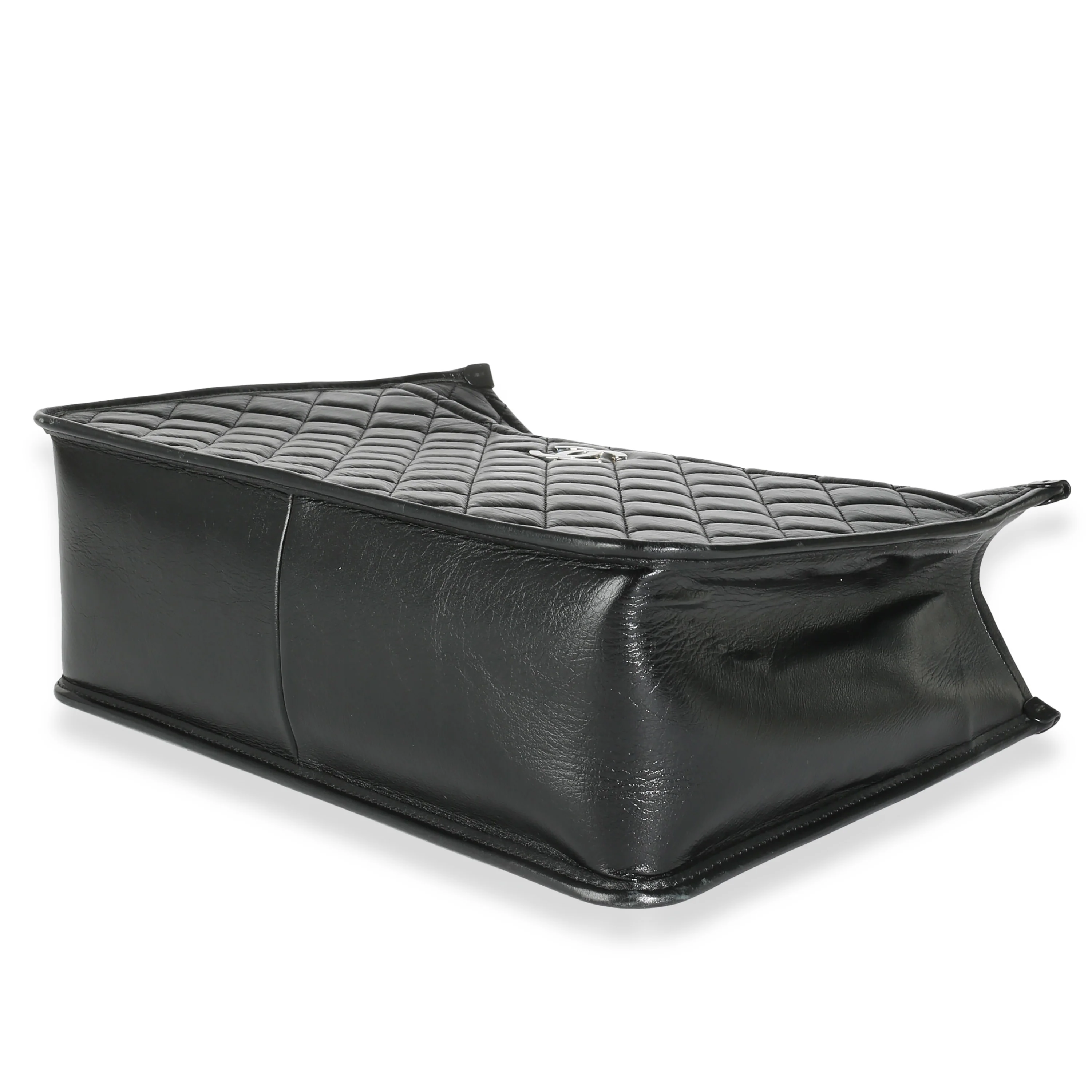 Black Quilted Aged Calfskin Urban Companion Shopper Tote - Image 7