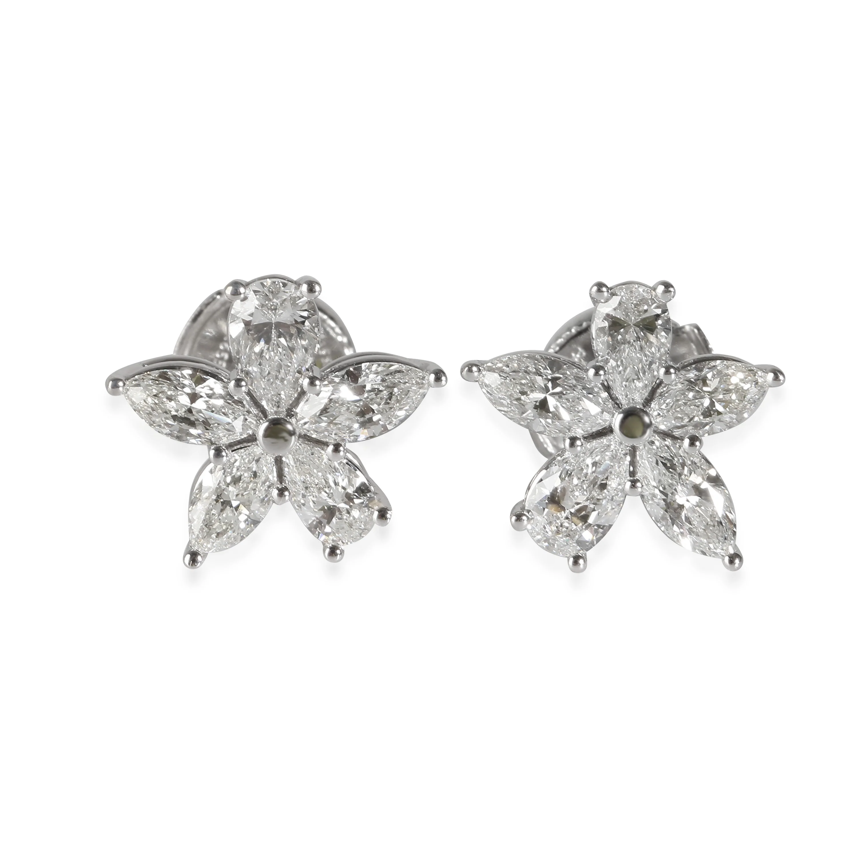 Victoria Earrings in Platinum 1.77 CTW