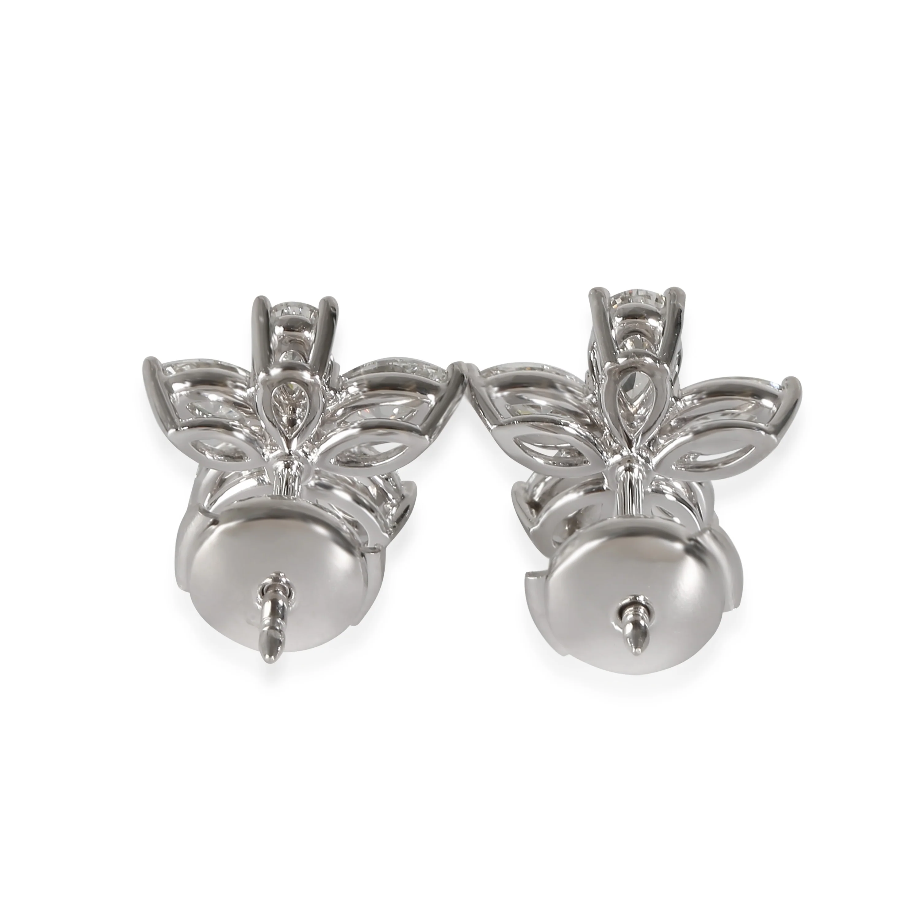 Victoria Earrings in Platinum 1.77 CTW - Image 3
