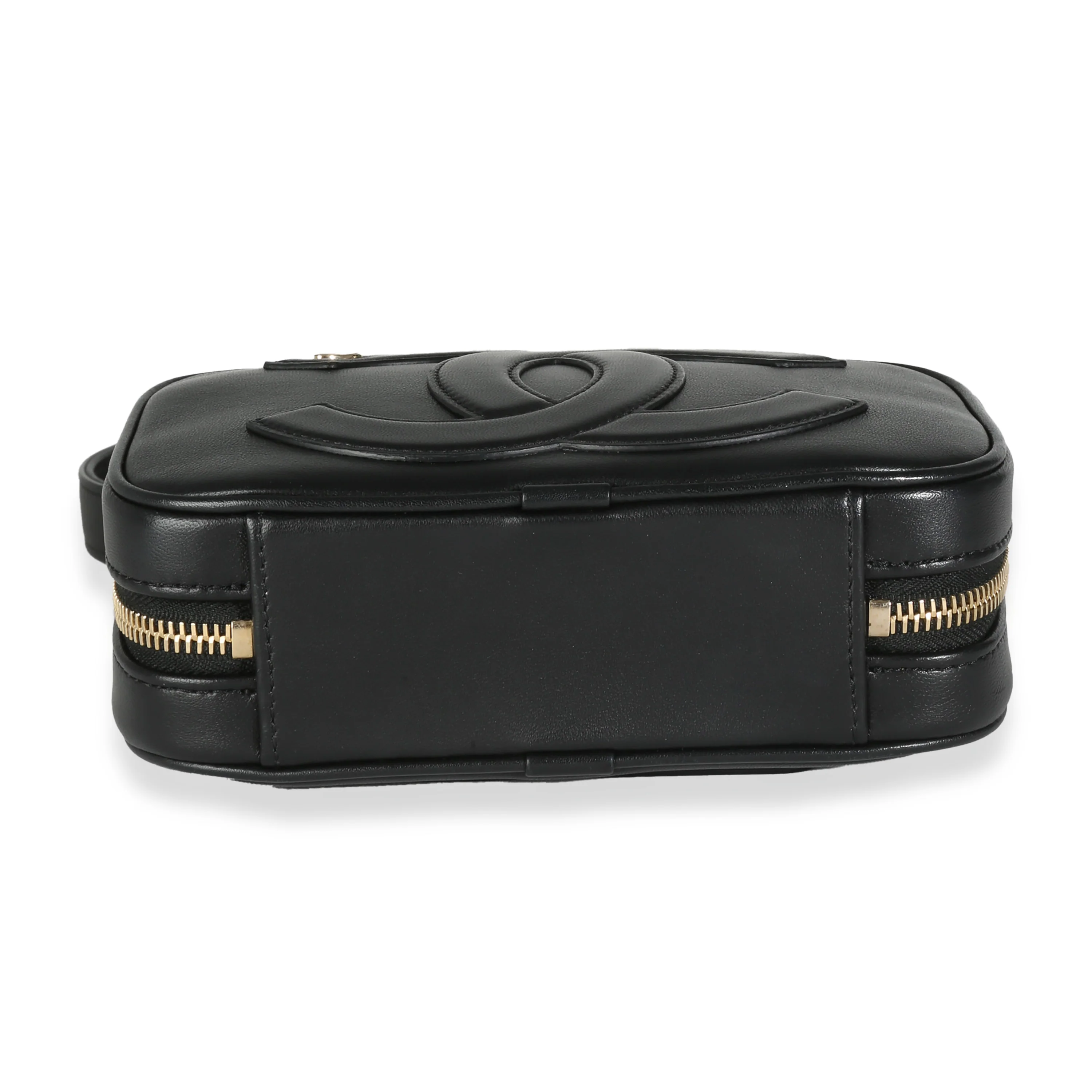 Black Lambskin CC Mania Camera Waist Bag - Image 5