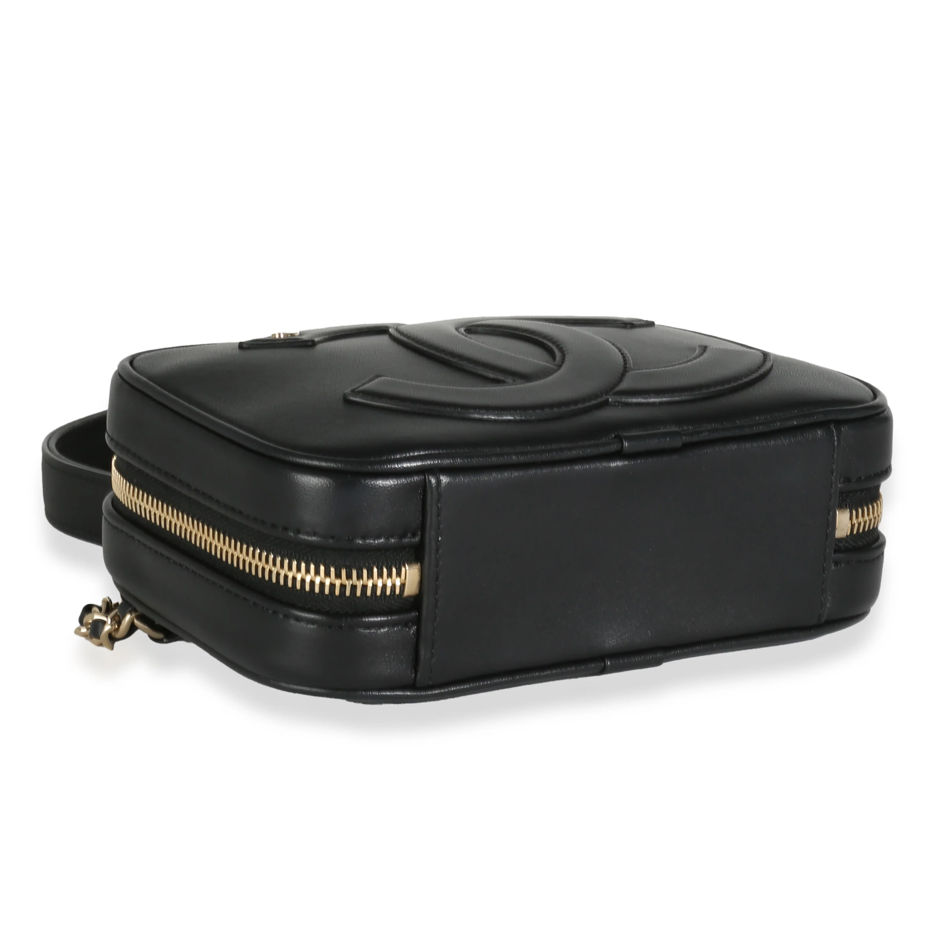 Black Lambskin CC Mania Camera Waist Bag - Image 6