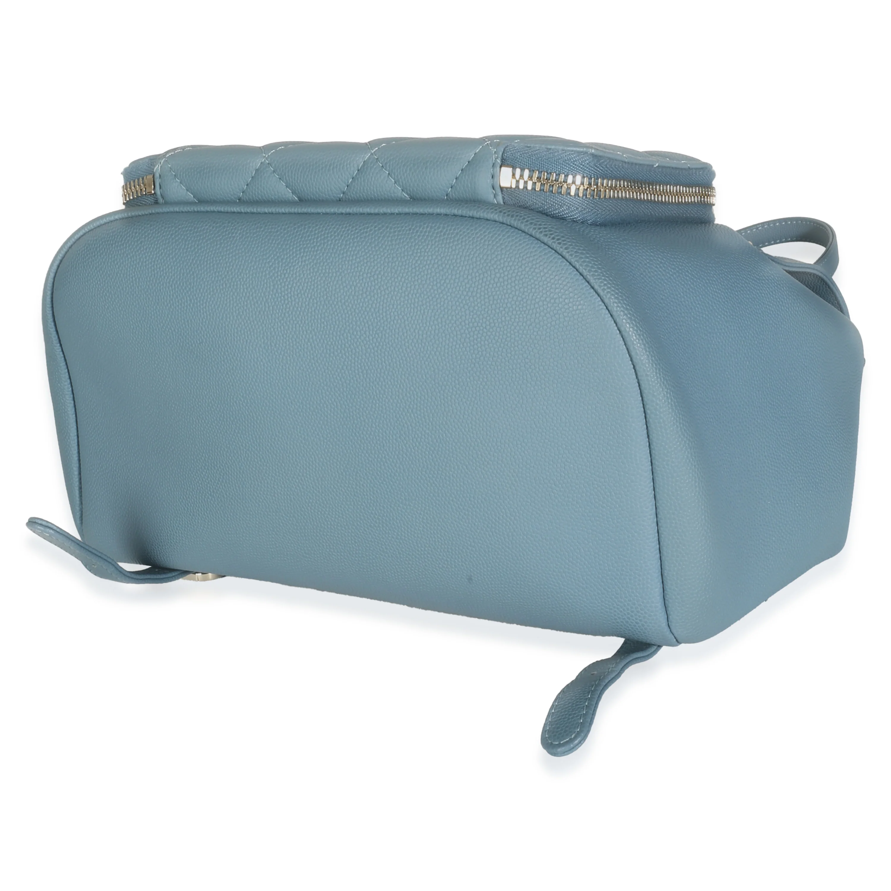 Blue Quilted Caviar Business Affinity Backpack Handbag - Image 7