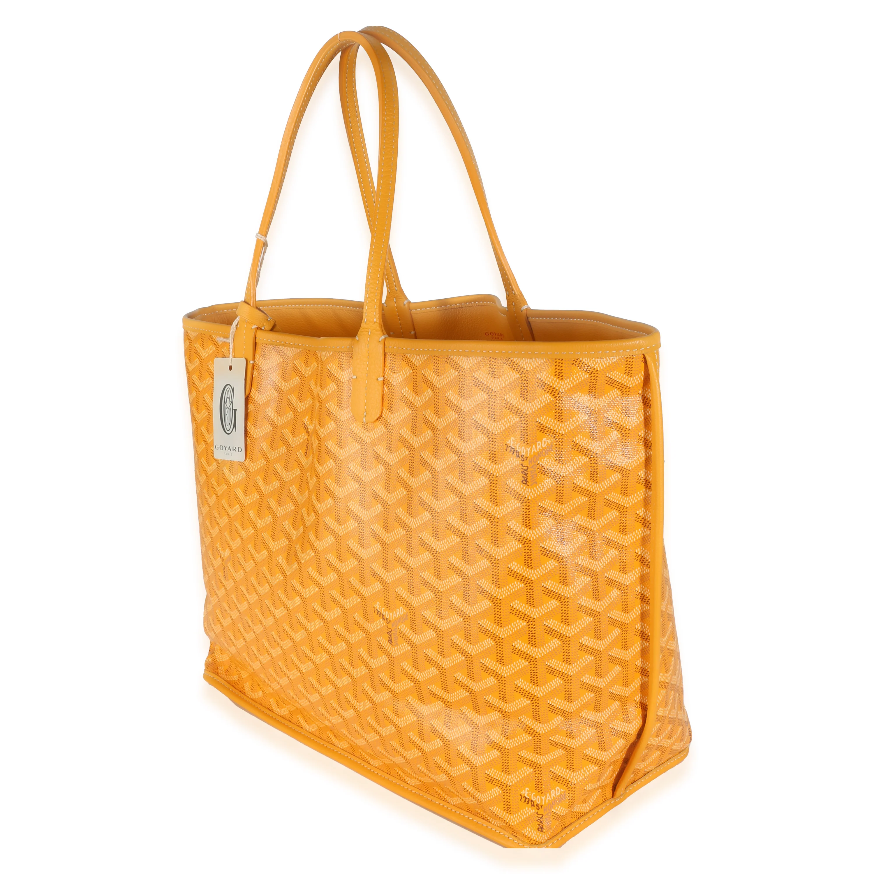 Yellow Goyardine Canvas Reversible Anjou PM - Image 3