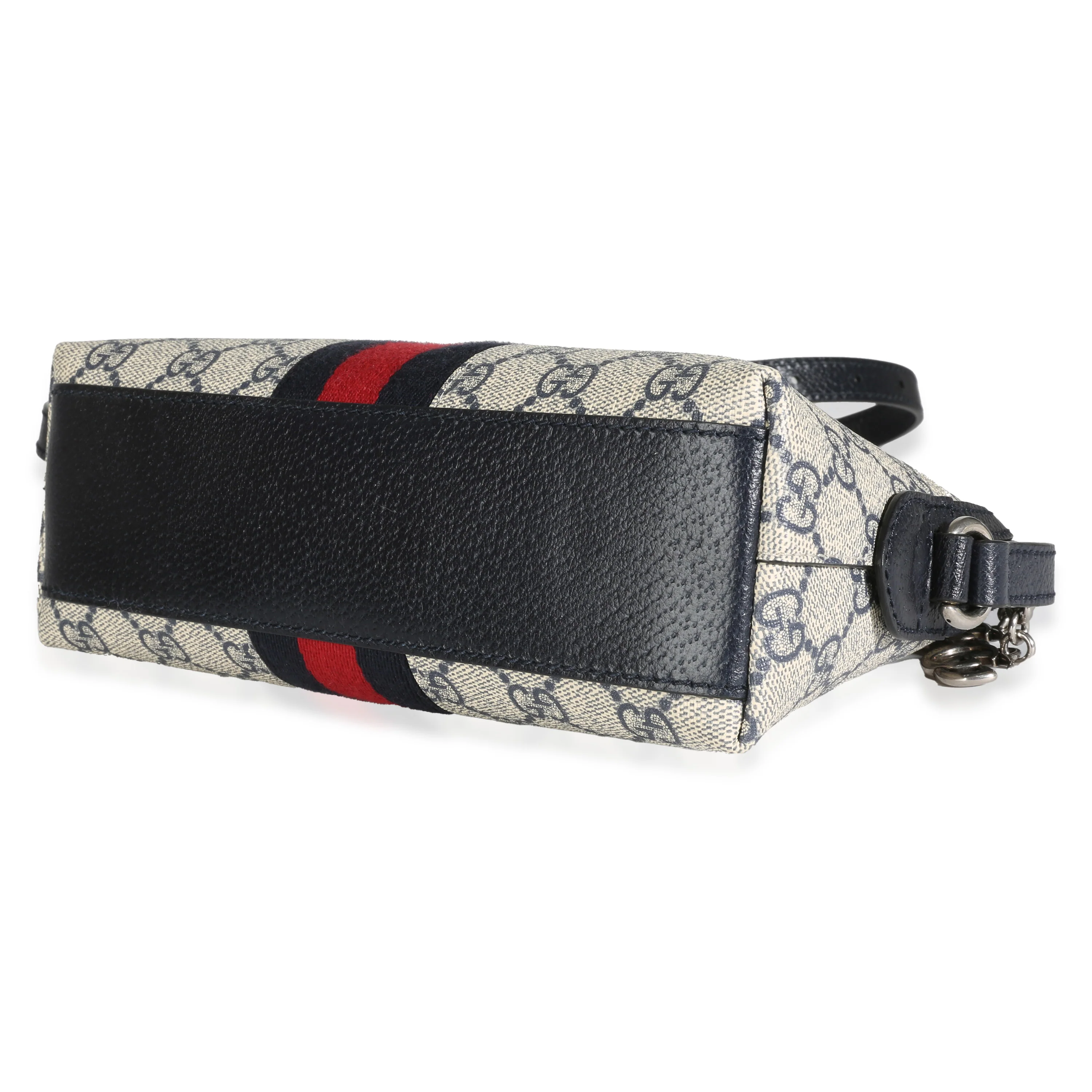 Navy GG Supreme Canvas Small Ophidia Shoulder Bag - Image 7