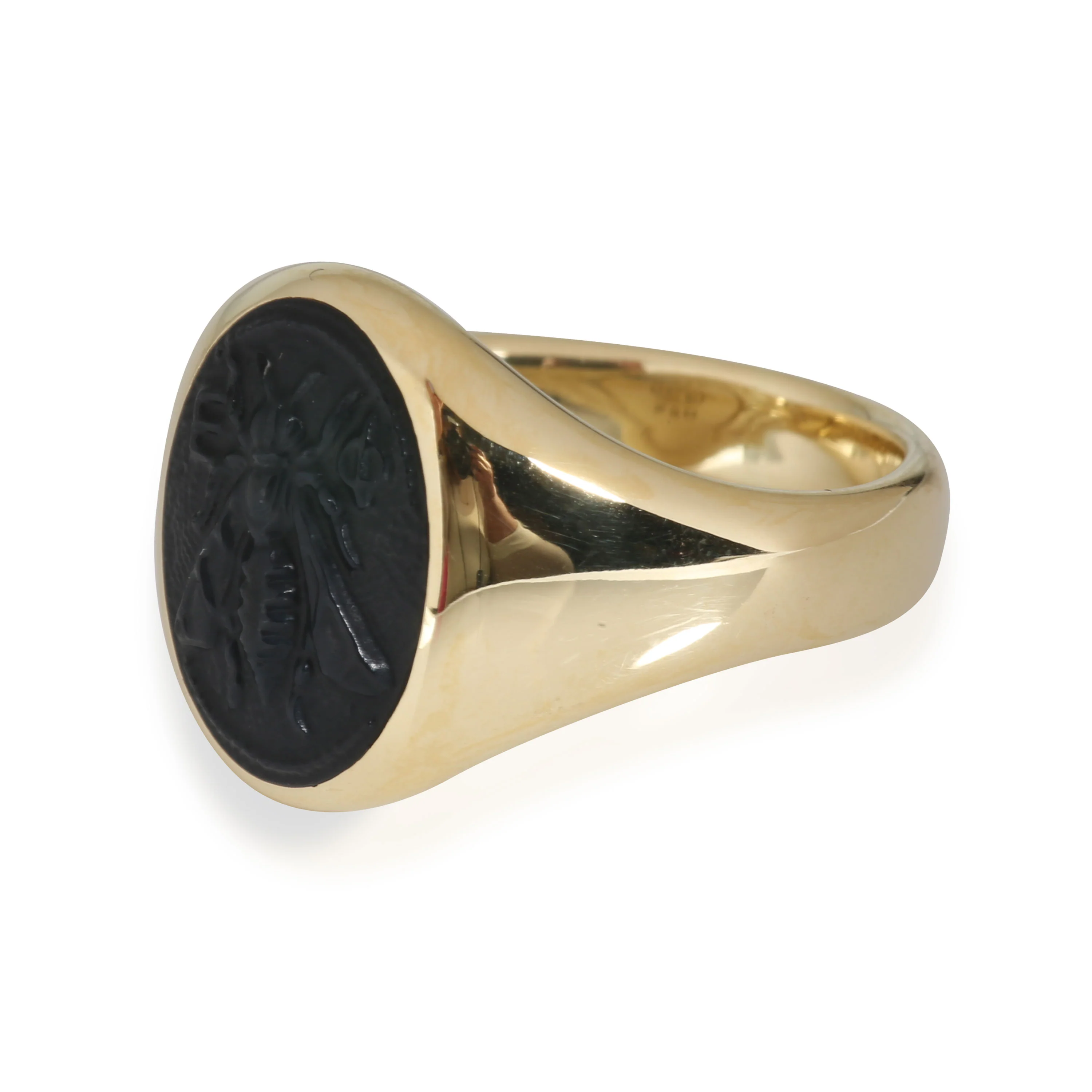 Petrvs Collection Onyx Ring in 18k Yellow Gold - Image 2