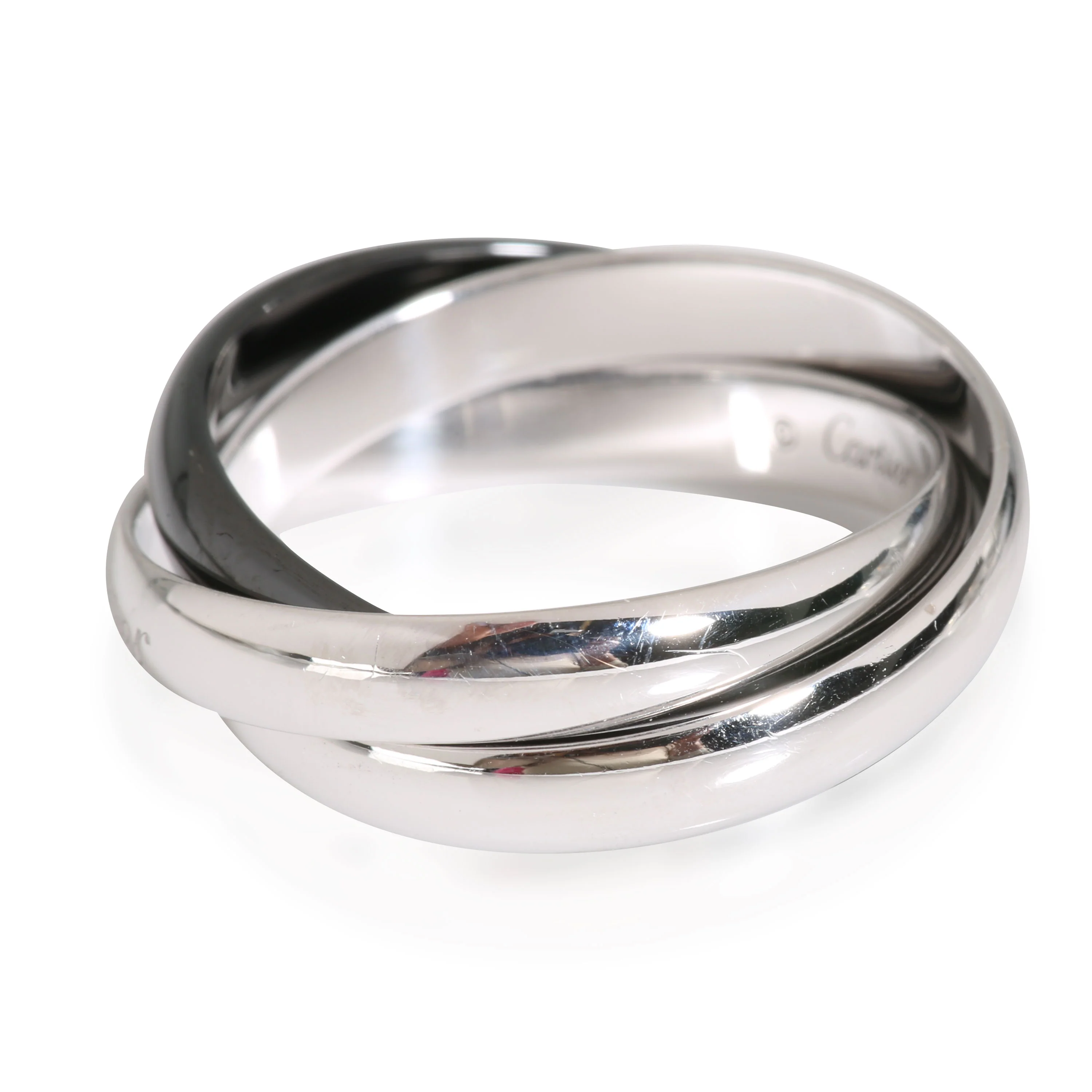 Trinity Ring (White Gold & Ceramic) - Image 2