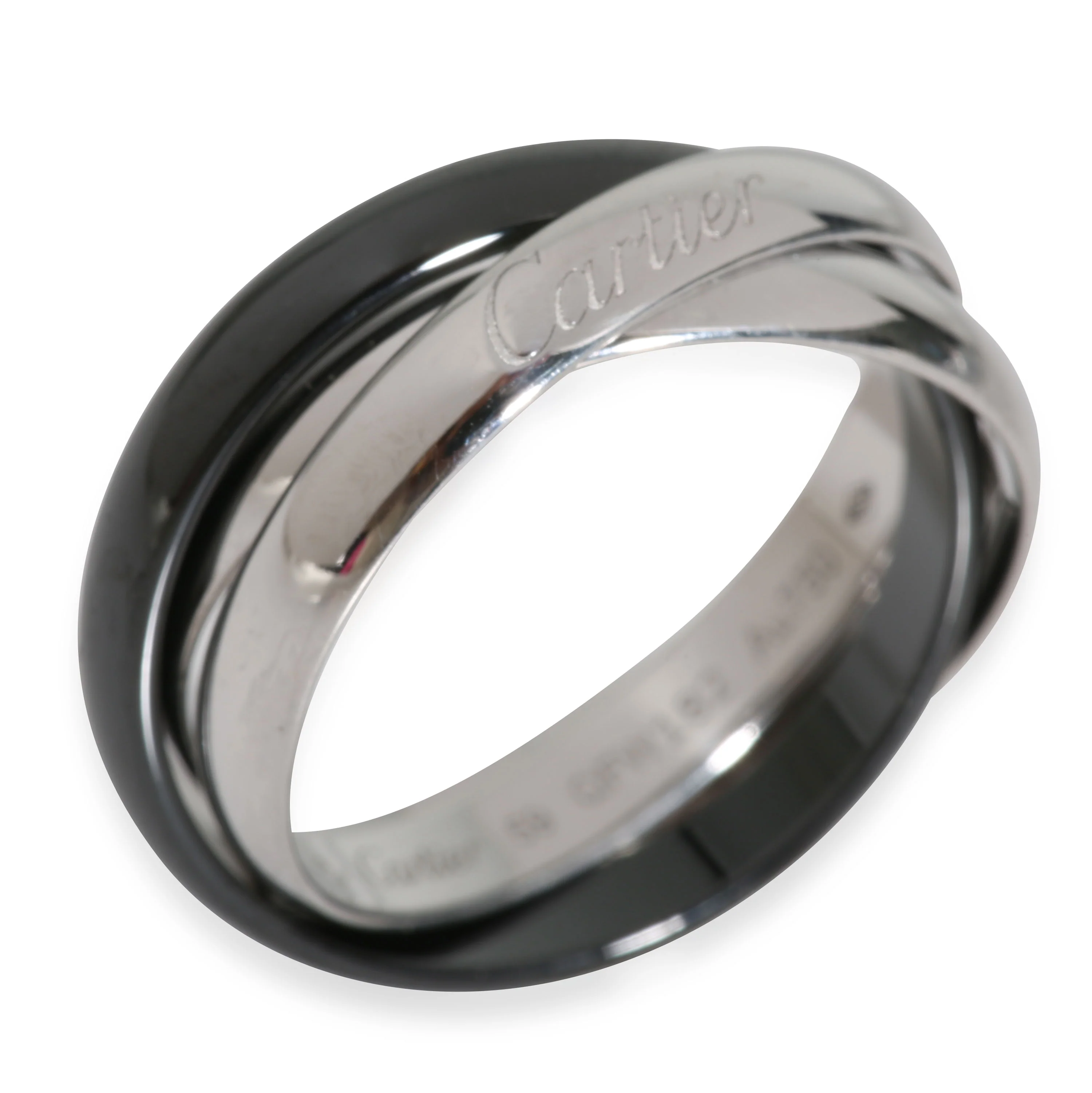Trinity Ring (White Gold & Ceramic) - Image 3