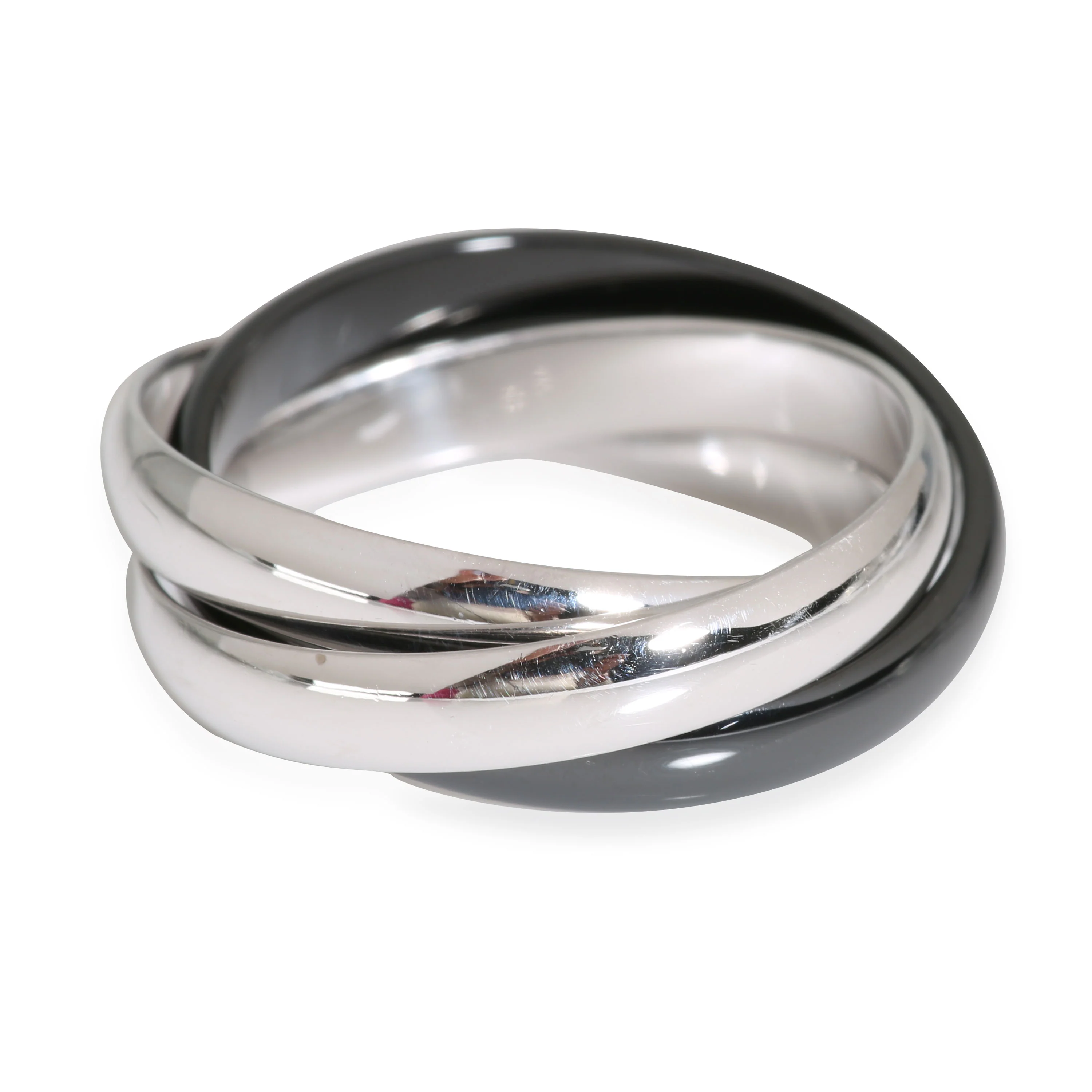 Trinity Ring (White Gold & Ceramic) - Image 4