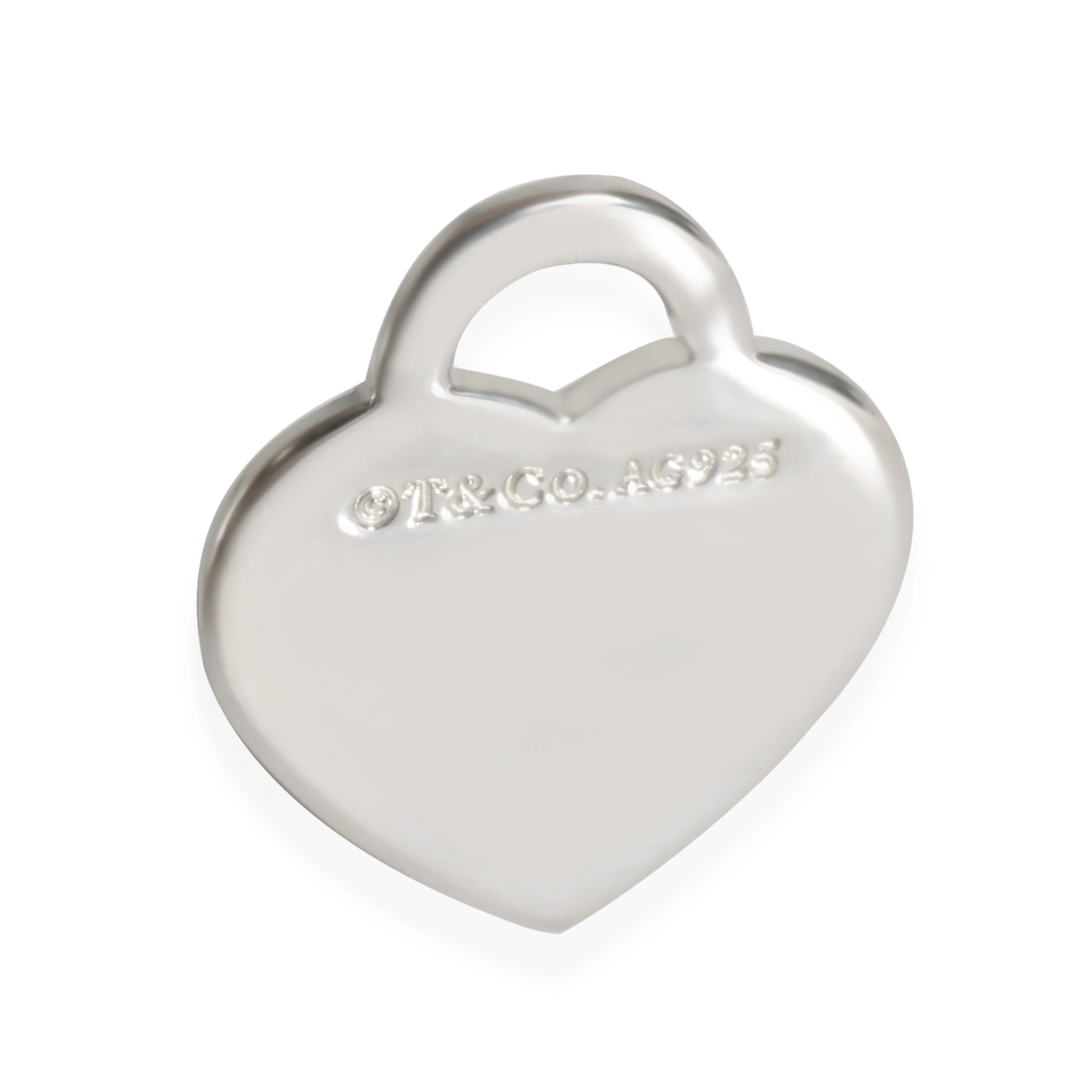 Small Heart Charm in Sterling Silver - Image 3