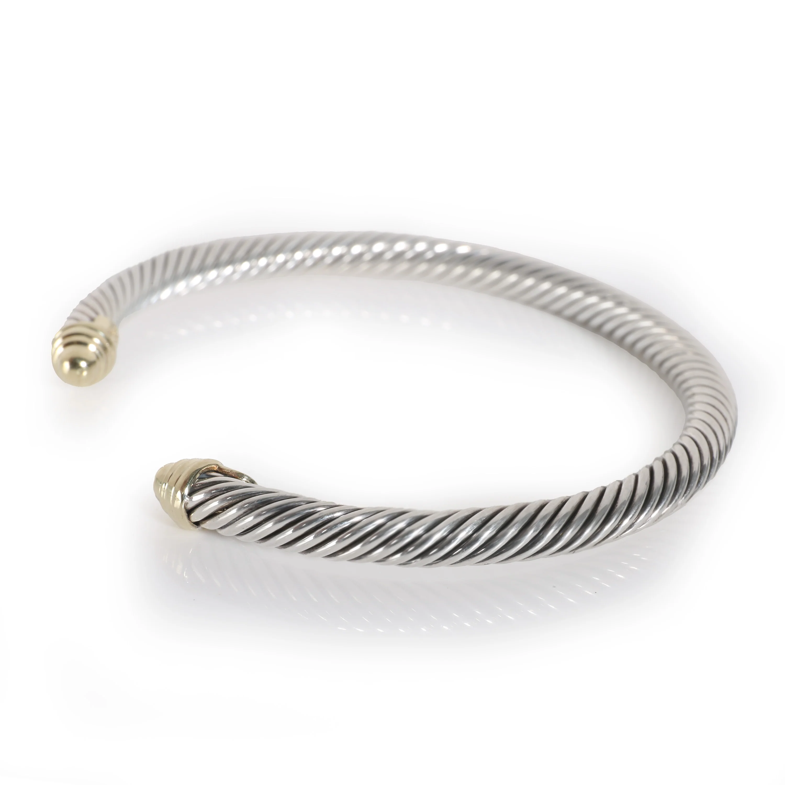 Cable Classic Bracelet in 14k Yellow Gold/Sterling Silver - Image 2
