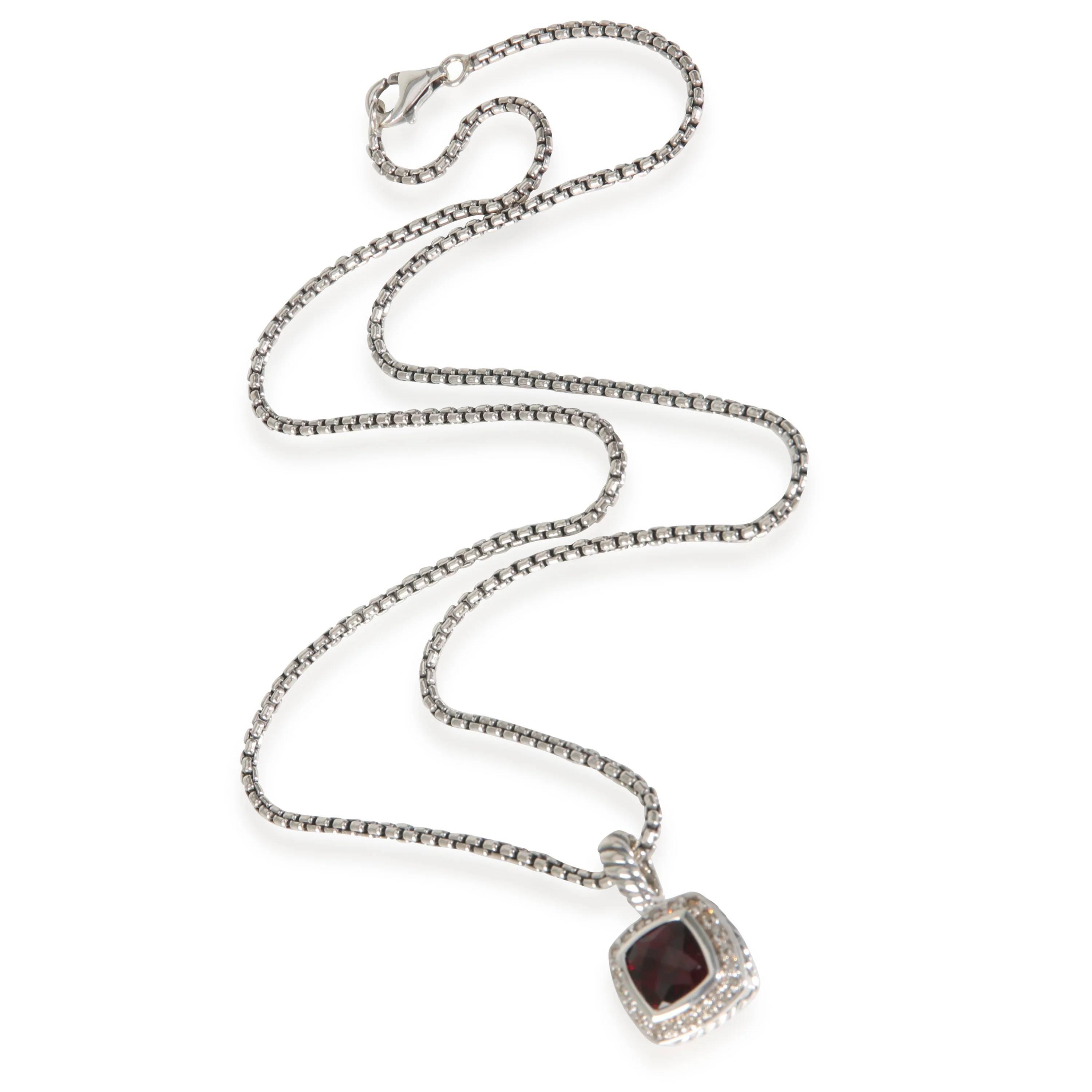 Albion Garnet Pendant in  Sterling Silver 0.17 CTW - Image 2