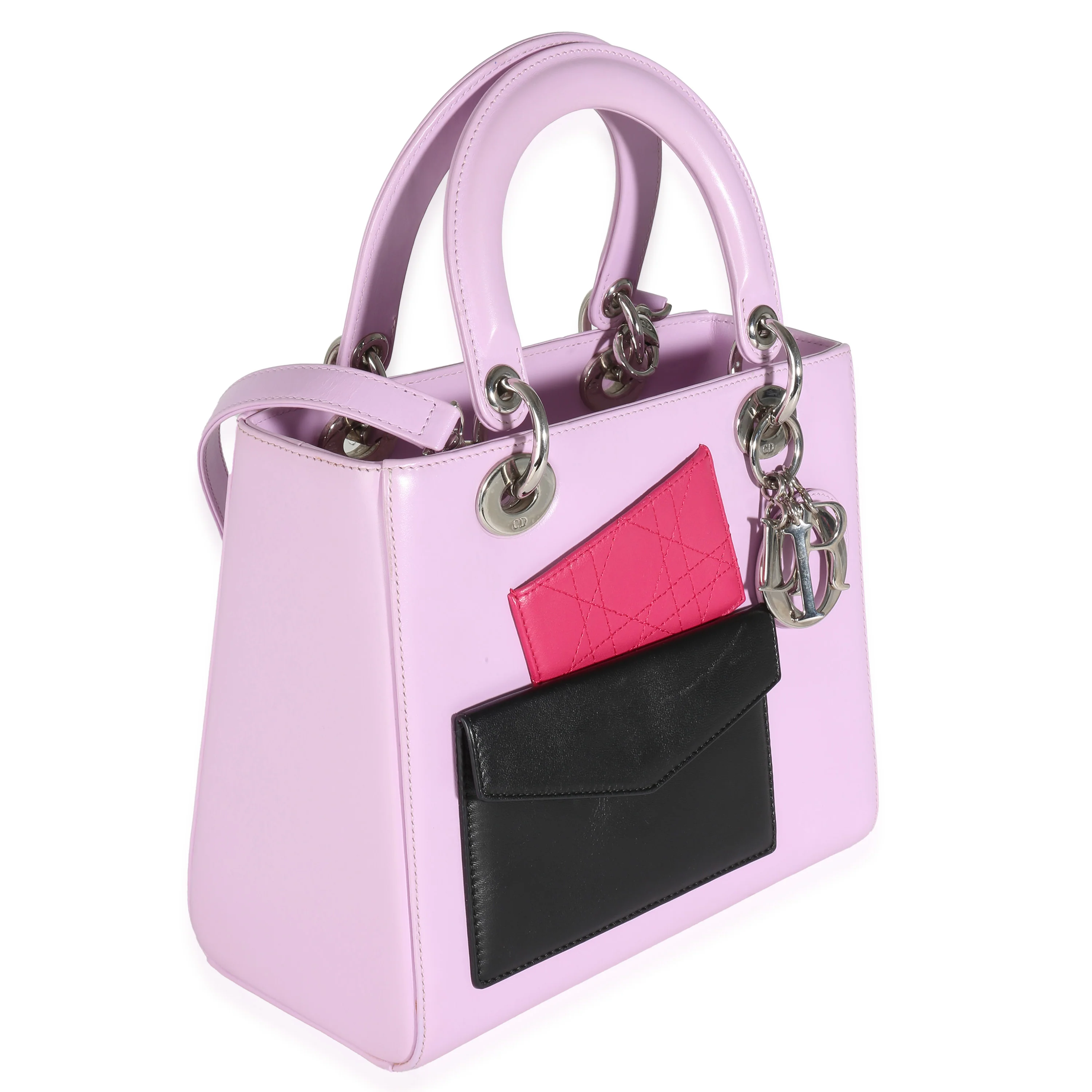Pink Lambskin Pockets Medium Lady Dior - Image 3