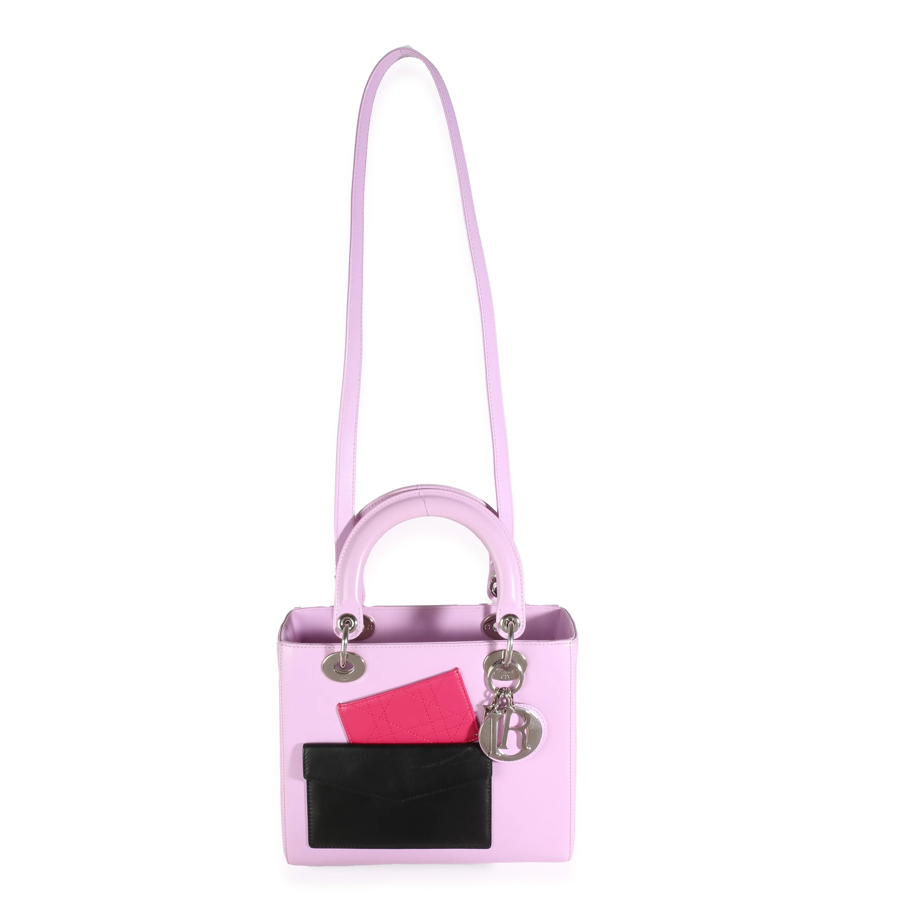 Pink Lambskin Pockets Medium Lady Dior - Image 8