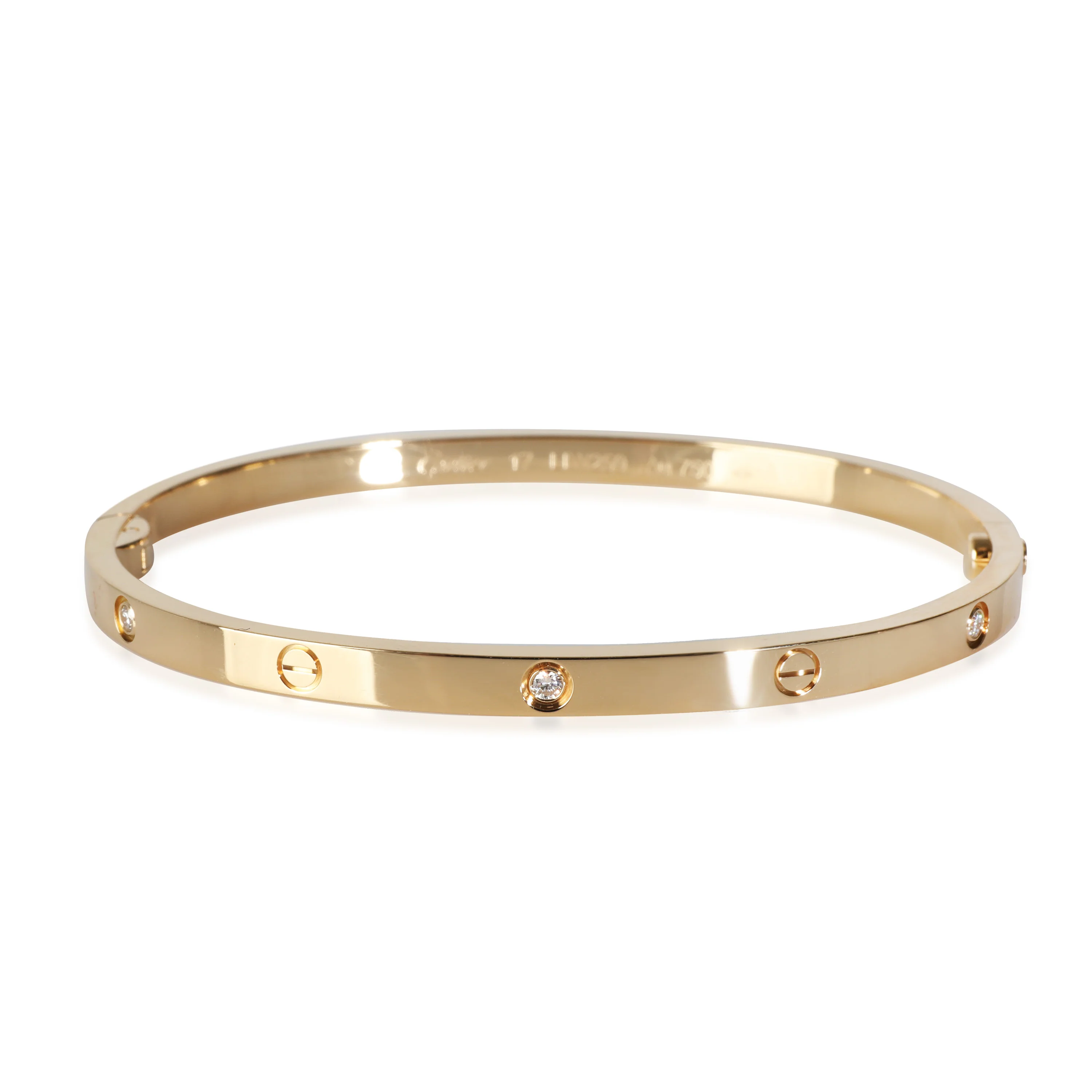 Love Bracelet, Small Model, Diamonds (Yellow Gold)