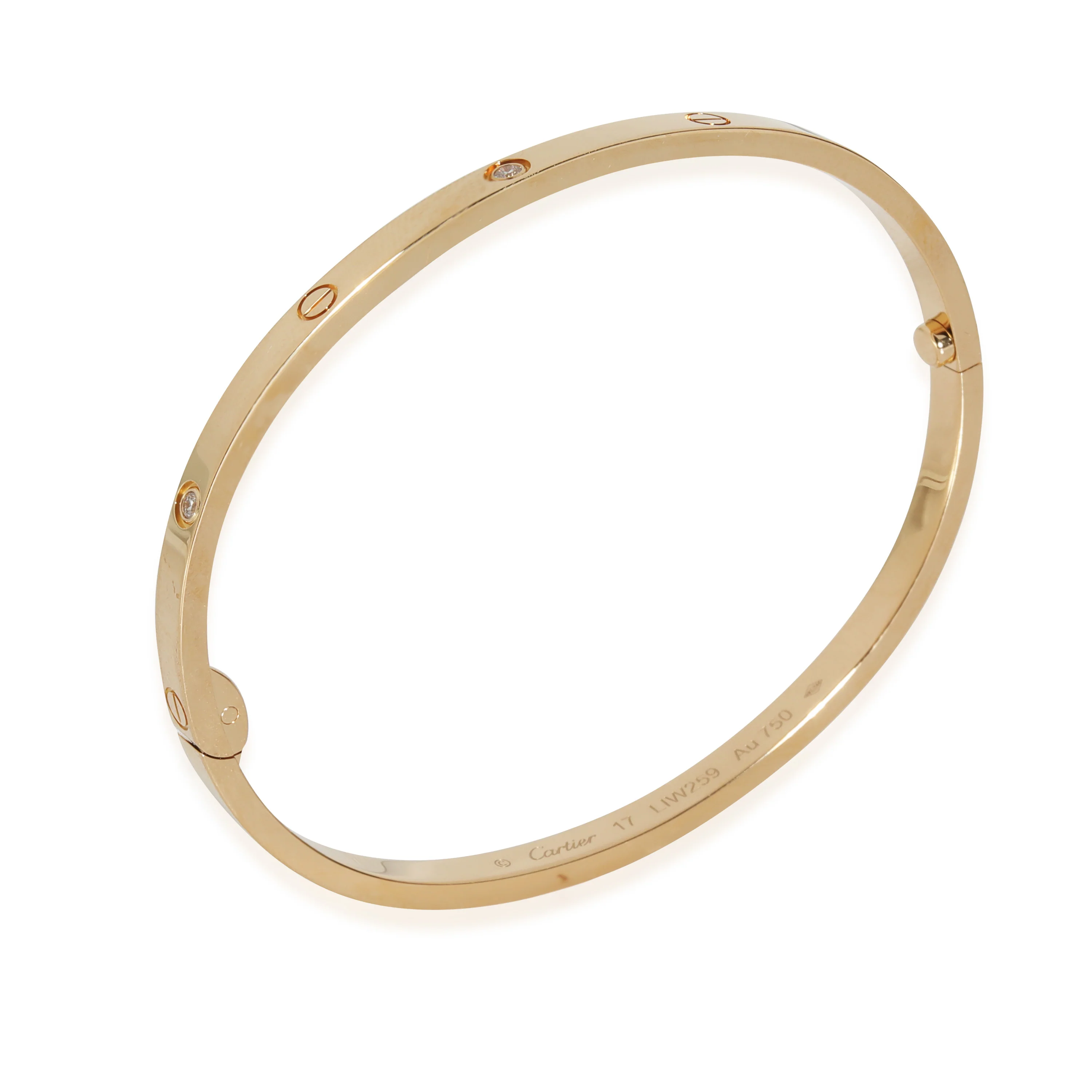 Love Bracelet, Small Model, Diamonds (Yellow Gold) - Image 3