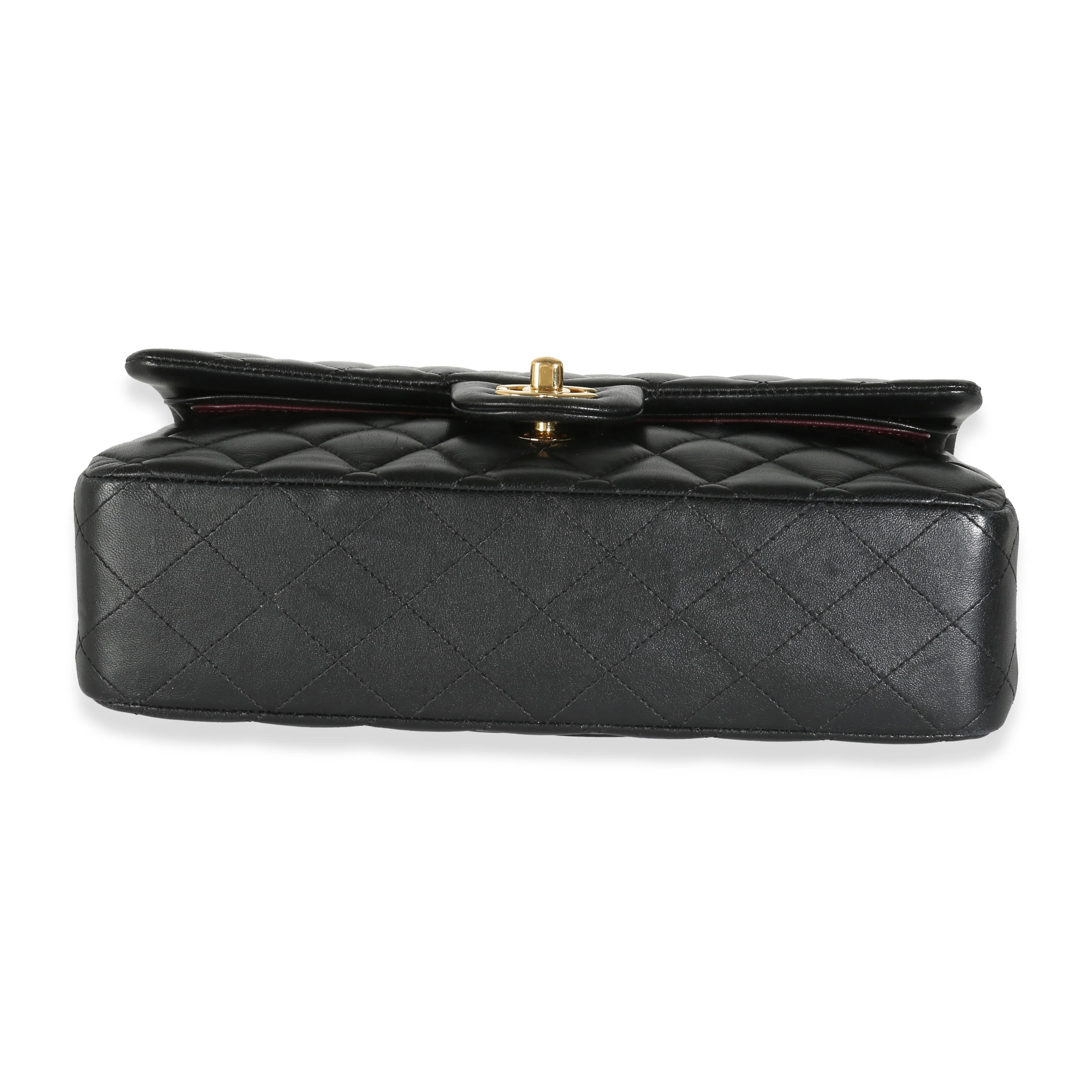 Black Quilted Lambskin Medium Classic Double Flap Bag - Image 5