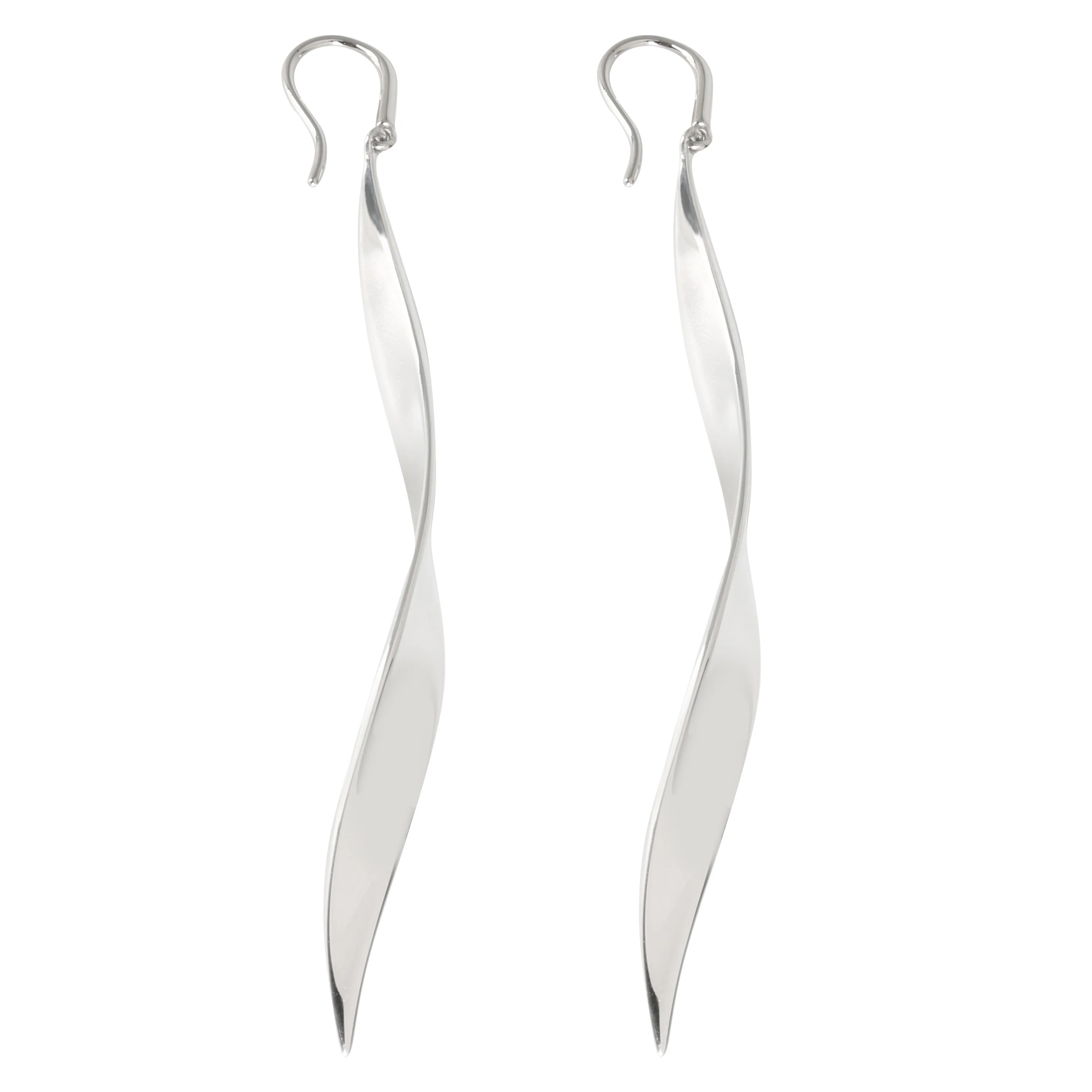 Gehry Willow Drop Earrings in Sterling Silver - Image 2