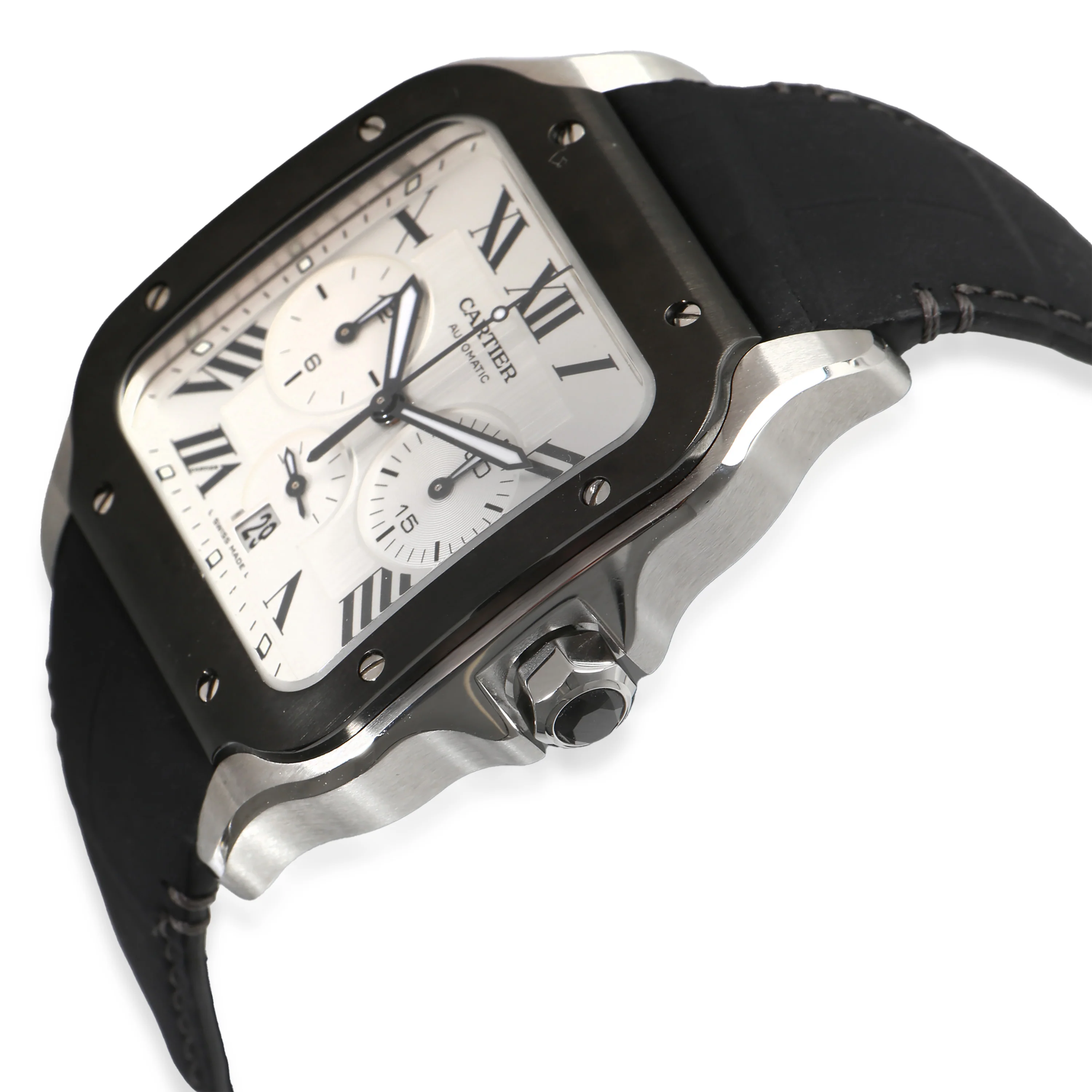 Santos de Cartier Chrono WSSA0017 Mens Watch in Stainless Steel - Image 3