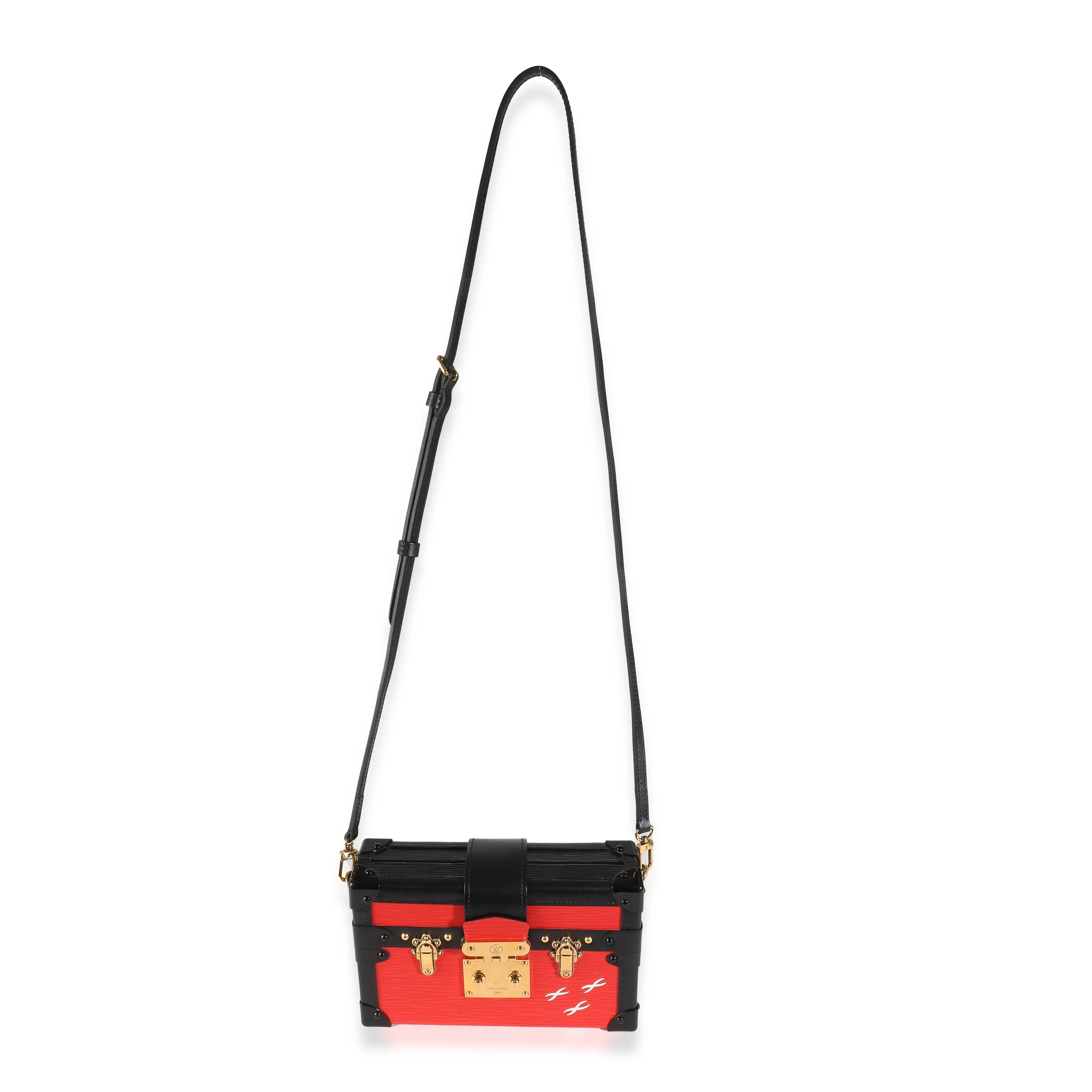Red Black Epi Petite Malle - Image 7