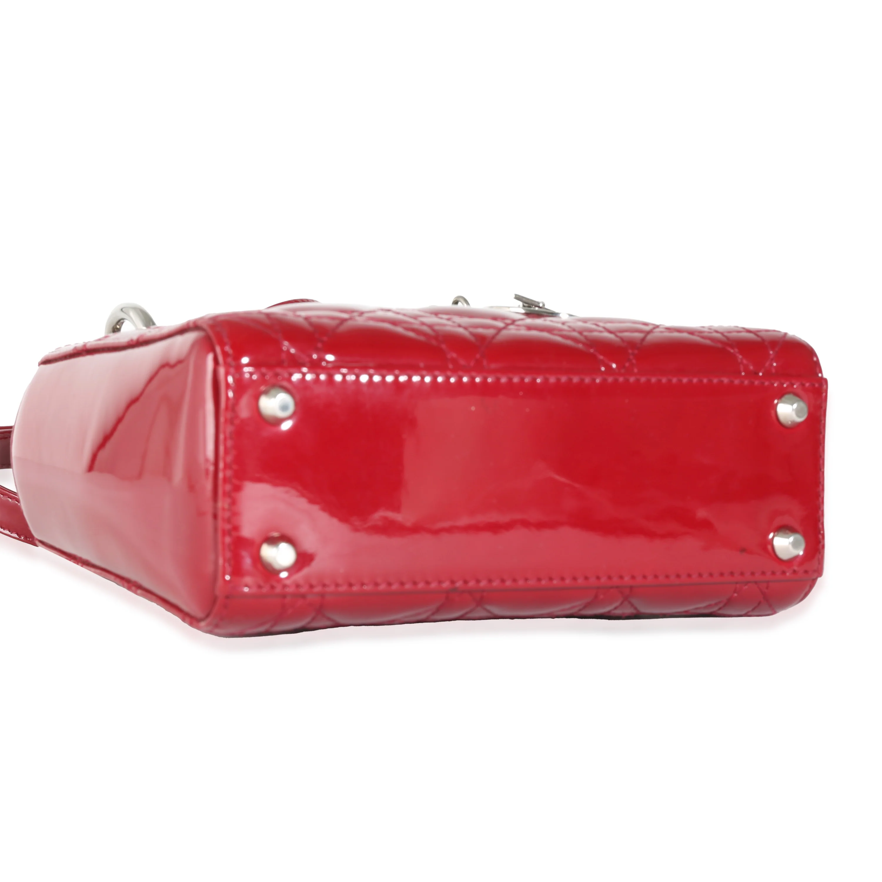 Red Patent Cannage Mini Lady Dior - Image 6